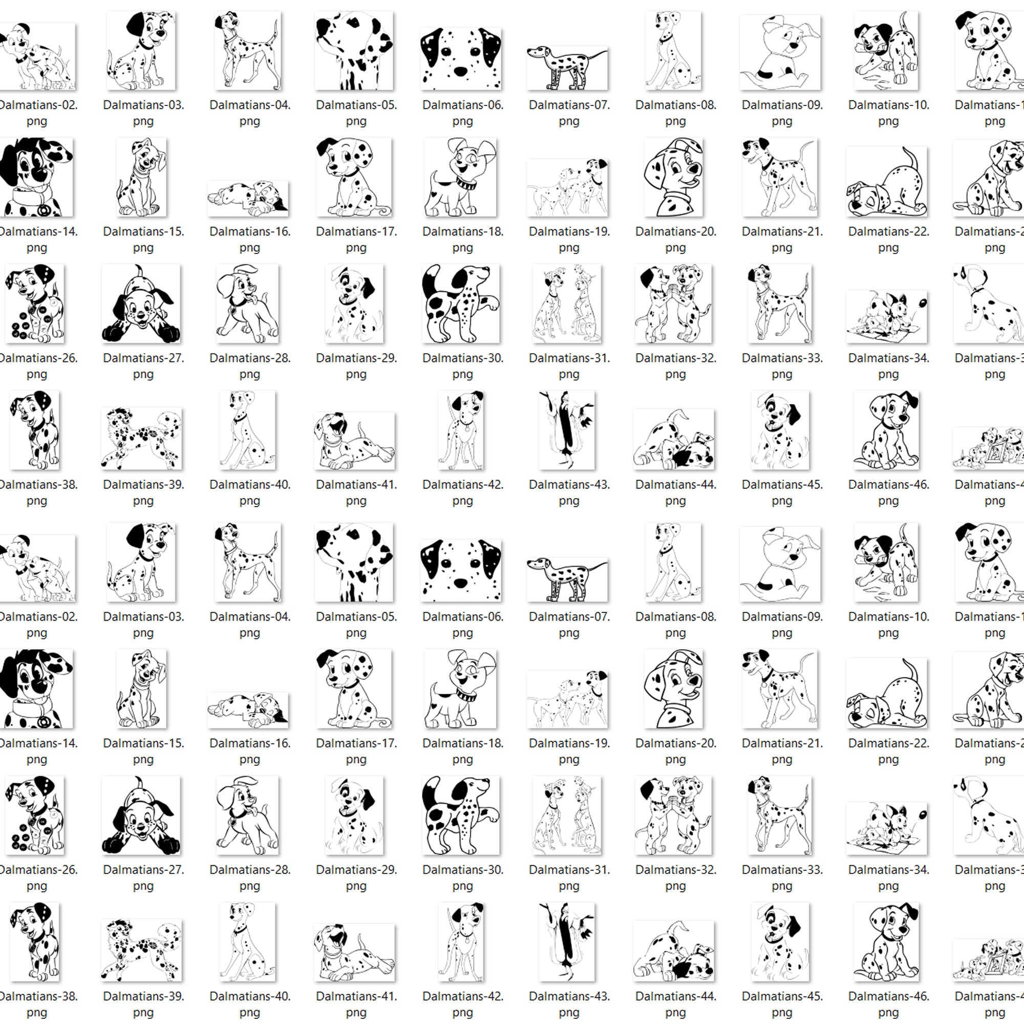 380+ 101 Dalmatians Svg Bundle, dalmatians svg, dog svg, Dalmatians Svg, Cartoon svg, png, dxf, eps digital file