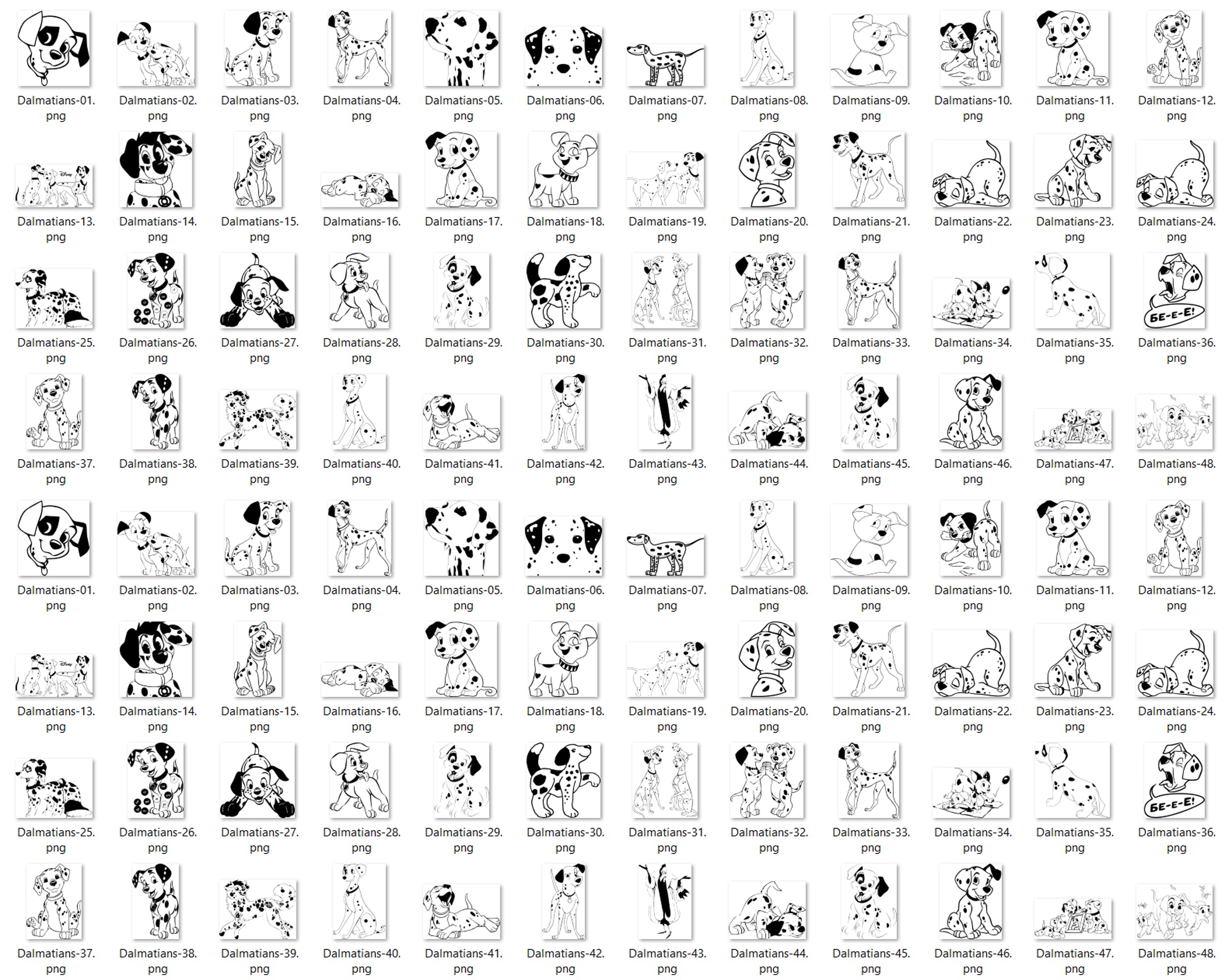380+ 101 Dalmatians Svg Bundle, dalmatians svg, dog svg, Dalmatians Svg, Cartoon svg, png, dxf, eps digital file