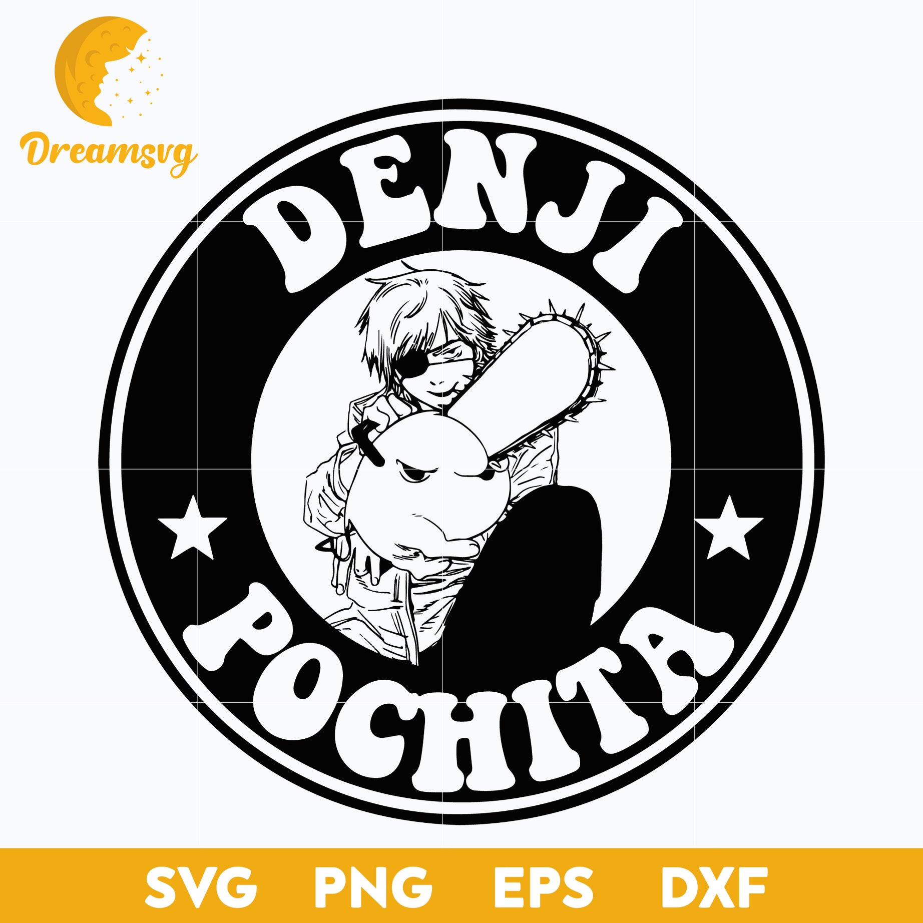 Denji And Pochita Svg, Denji Chainsaw Man Svg, Chainsaw Man Svg, Manga Svg, file for cricut, Anime svg, png, eps, dxf digital download