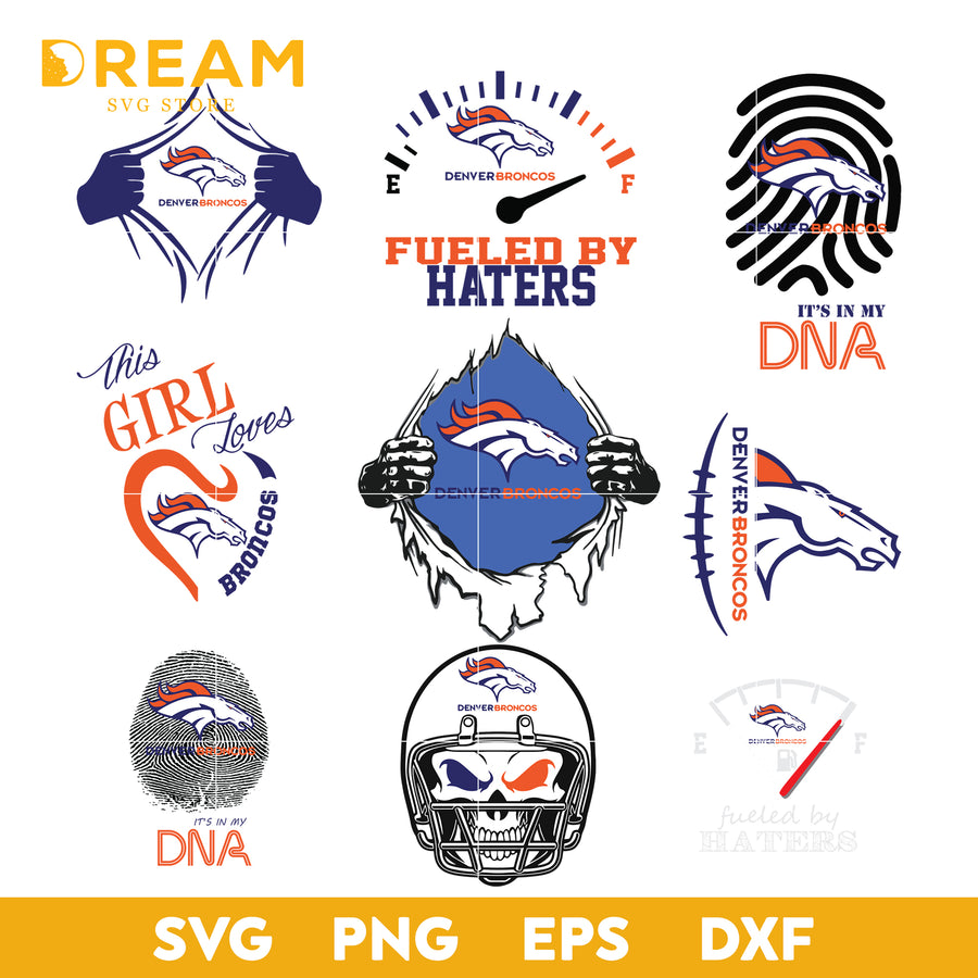 Denver Broncos bundle svg, Denver Broncos svg, NFL svg, png, dxf, eps digital file