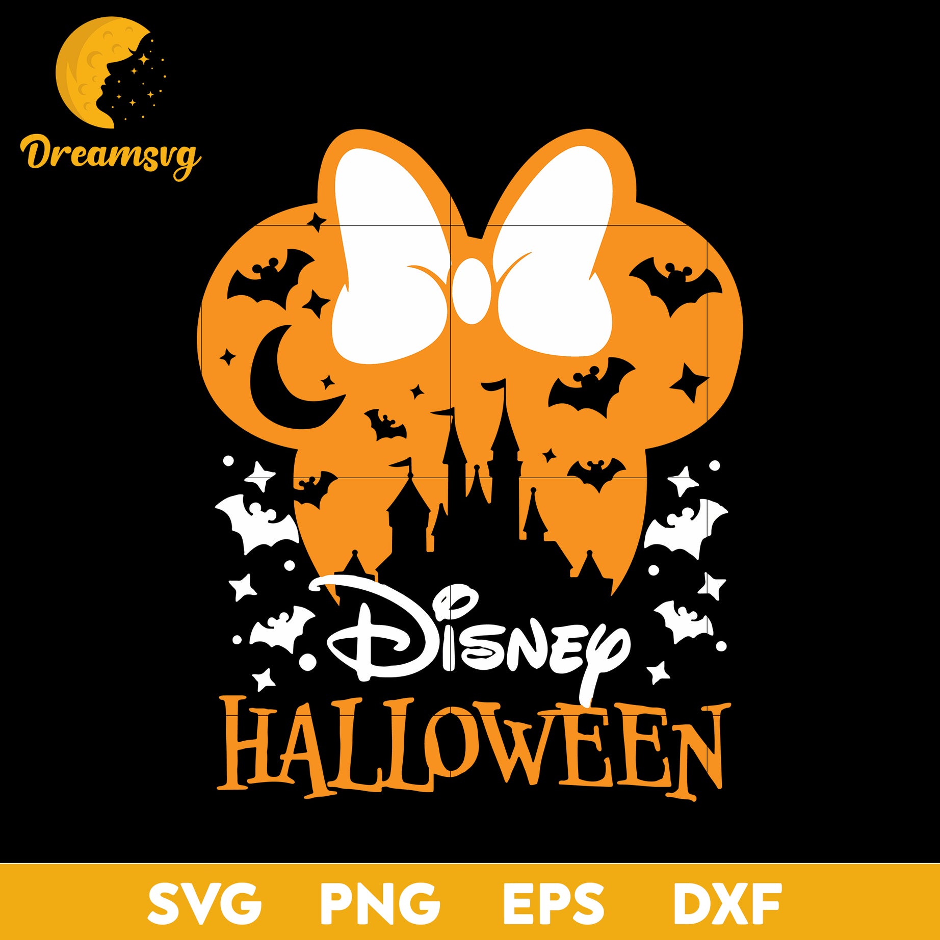Disney Halloween Mimine Ear svg, Halloween svg, png, dxf, eps digital file.
