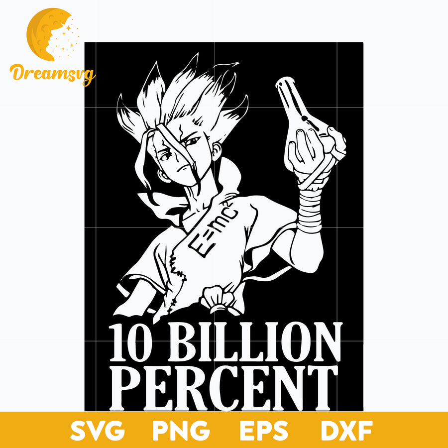 Doctor Stone Svg, Sengoku Svg, 10 Billion Percent Svg, Love Anime Svg, Anime Manga Svg, Cartoon Svg, file for cricut, Anime svg, png, eps, dxf digital download
