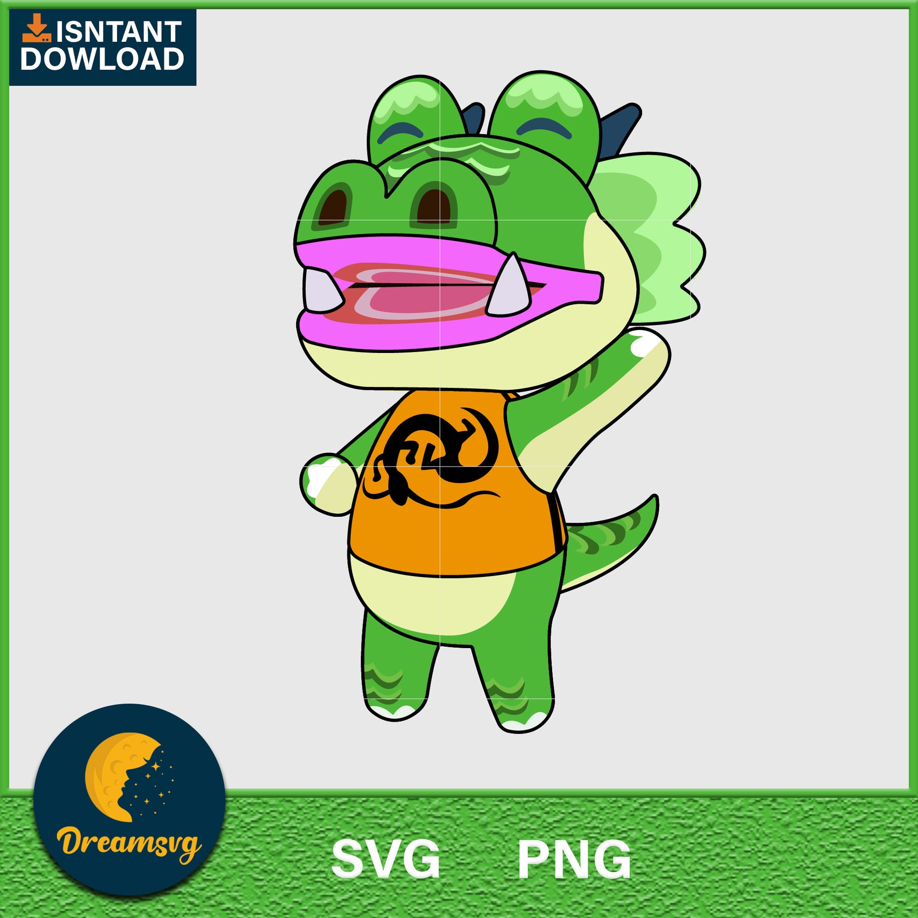 Drago Animal Crossing Svg, Animal Crossing Svg, Animal Crossing Png, Cartoon svg, svg, png digital file