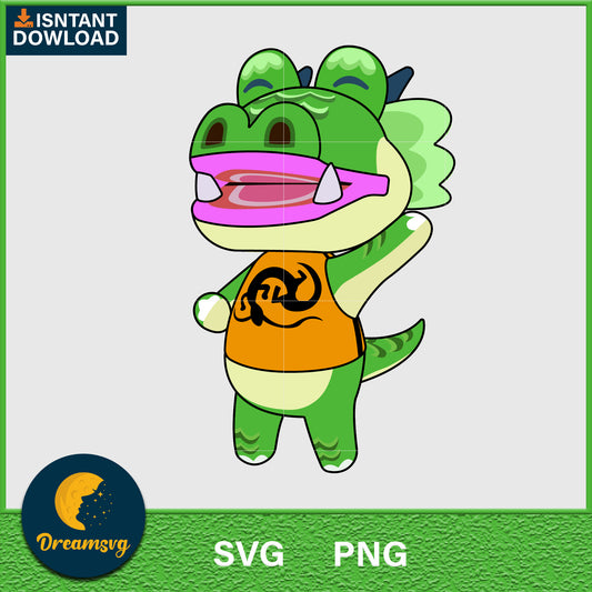 Drago Animal Crossing Svg, Animal Crossing Svg, Animal Crossing Png, Cartoon svg, svg, png digital file