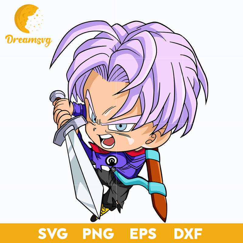 Dragon Ball Future Trunks Svg, Trunks Svg, Dragon Ball Svg, file for c