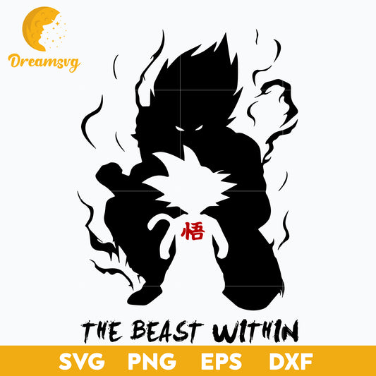 Dragon Ball Son Goku Svg, Super Saiyan Svg, Goku Svg, file for cricut, Anime svg, png, eps, dxf digital download