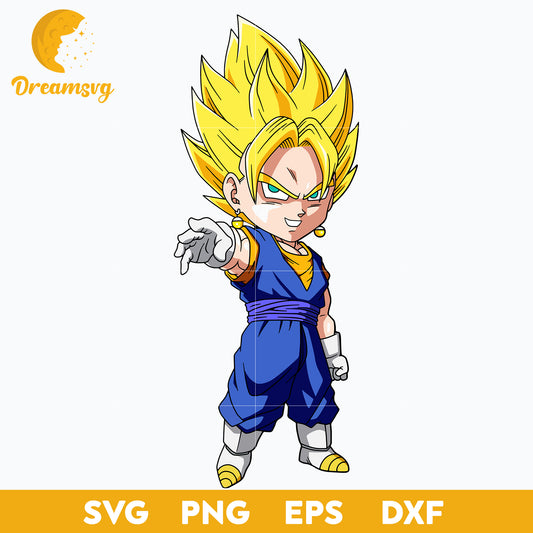 Dragon Ball Vegetto Svg, Dragon Ball Svg, Vegetto Svg, Vegetto Chibi Svg, file for cricut, Anime svg, png, eps, dxf digital download