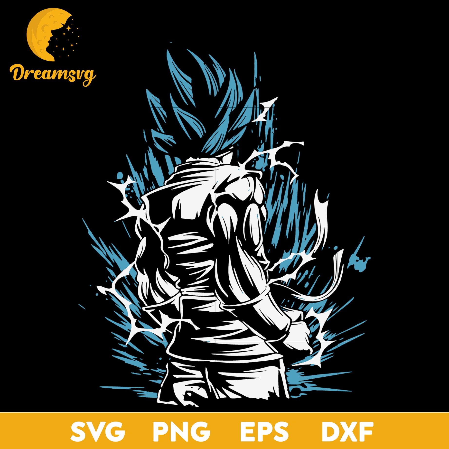 Dragon Ball Z Svg, DBZ Svg, Super Saiyan Svg, Goku Svg, Dragon Ball Svg, file for cricut, Anime svg, png, eps, dxf digital download