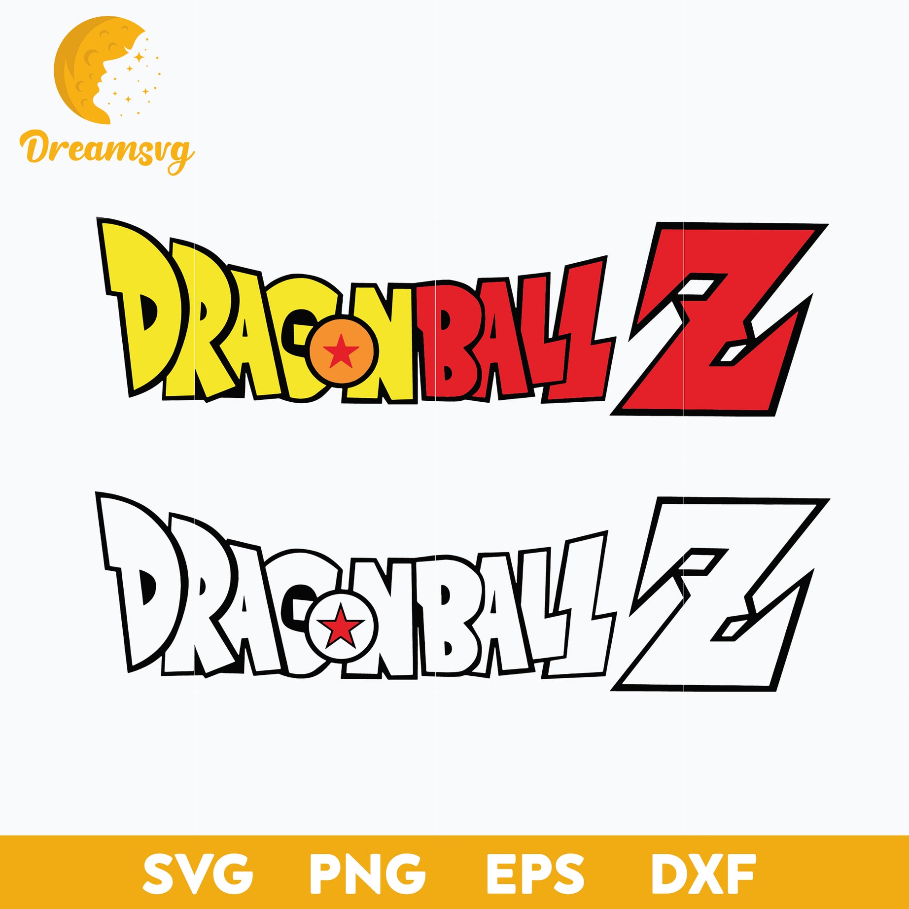 Dragon Ball Z Svg, Dragon Ball Svg, Japanese Manga Svg, Cartoon Svg, file for cricut, Anime svg, png, eps, dxf digital download
