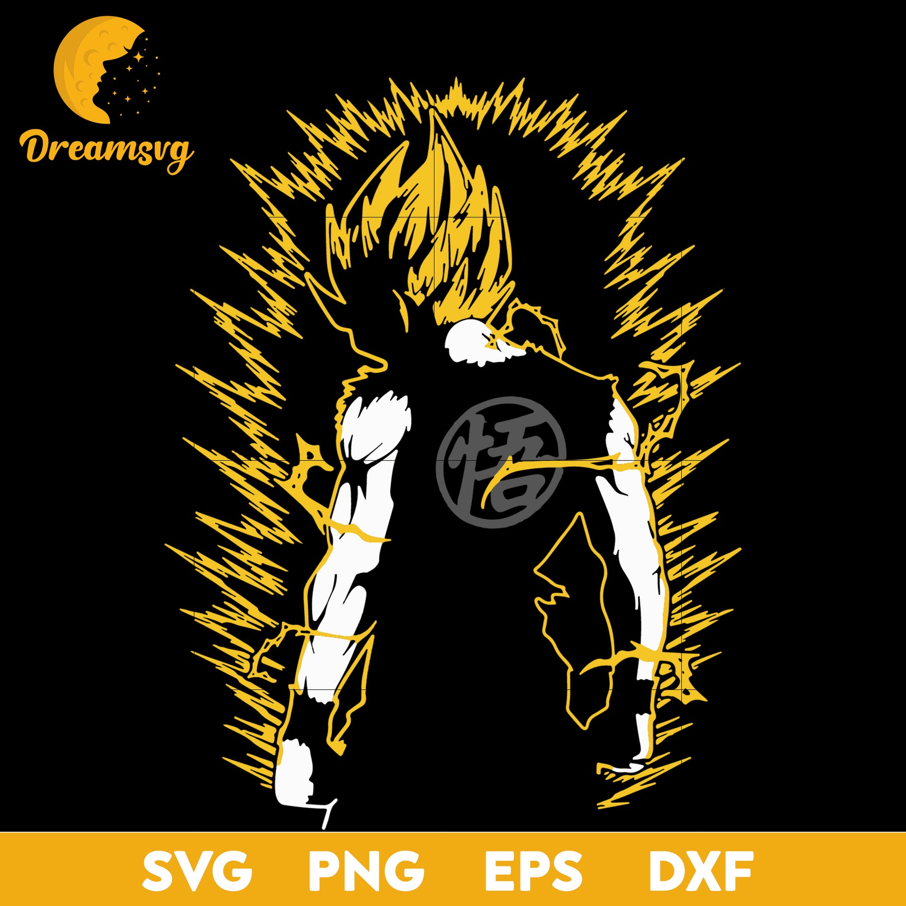 Dragon Ball Z Svg, Super Saiyan Svg, Goku Svg, Dragon Ball Svg, file for cricut, Anime svg, png, eps, dxf digital download