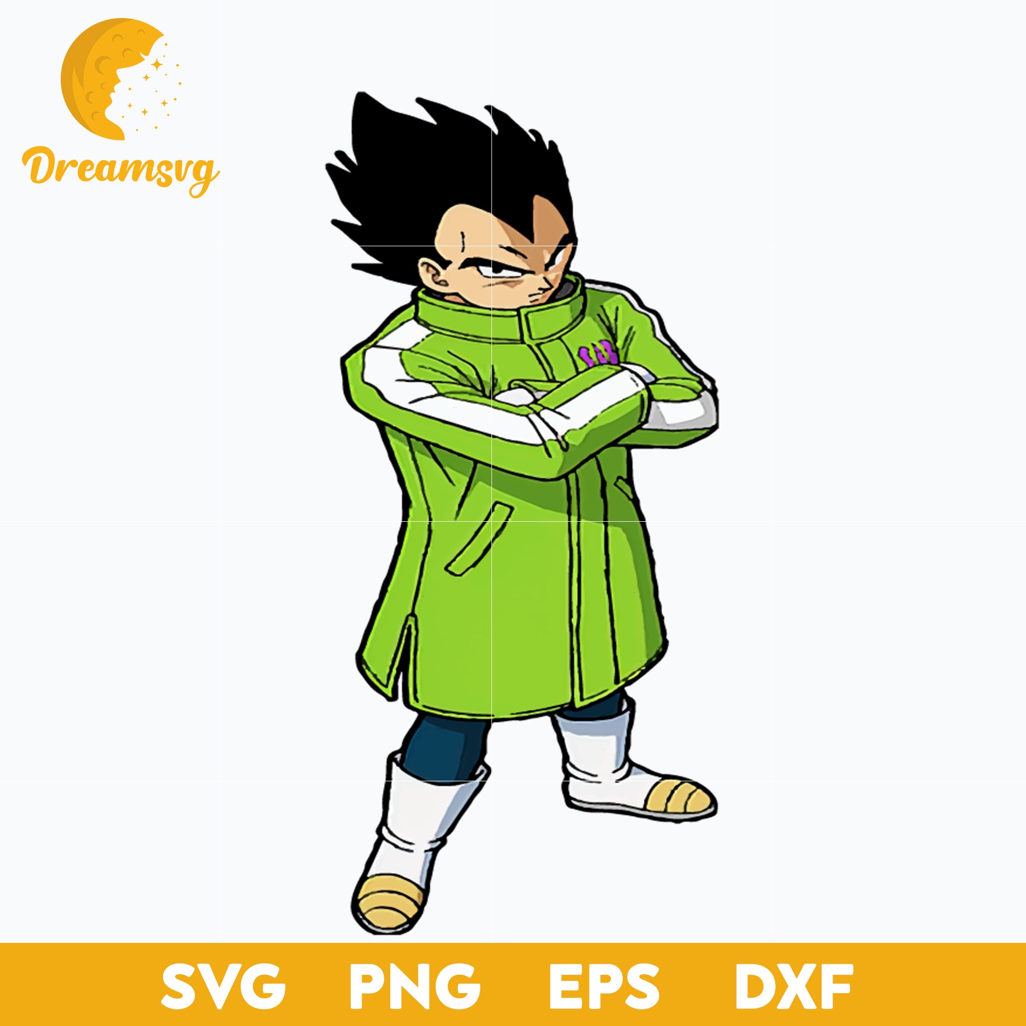 Dragonball Z Vegeta Svg, Vegeta Anime Svg, Dragon Ball Svg, file for cricut, Anime svg, png, eps, dxf digital download