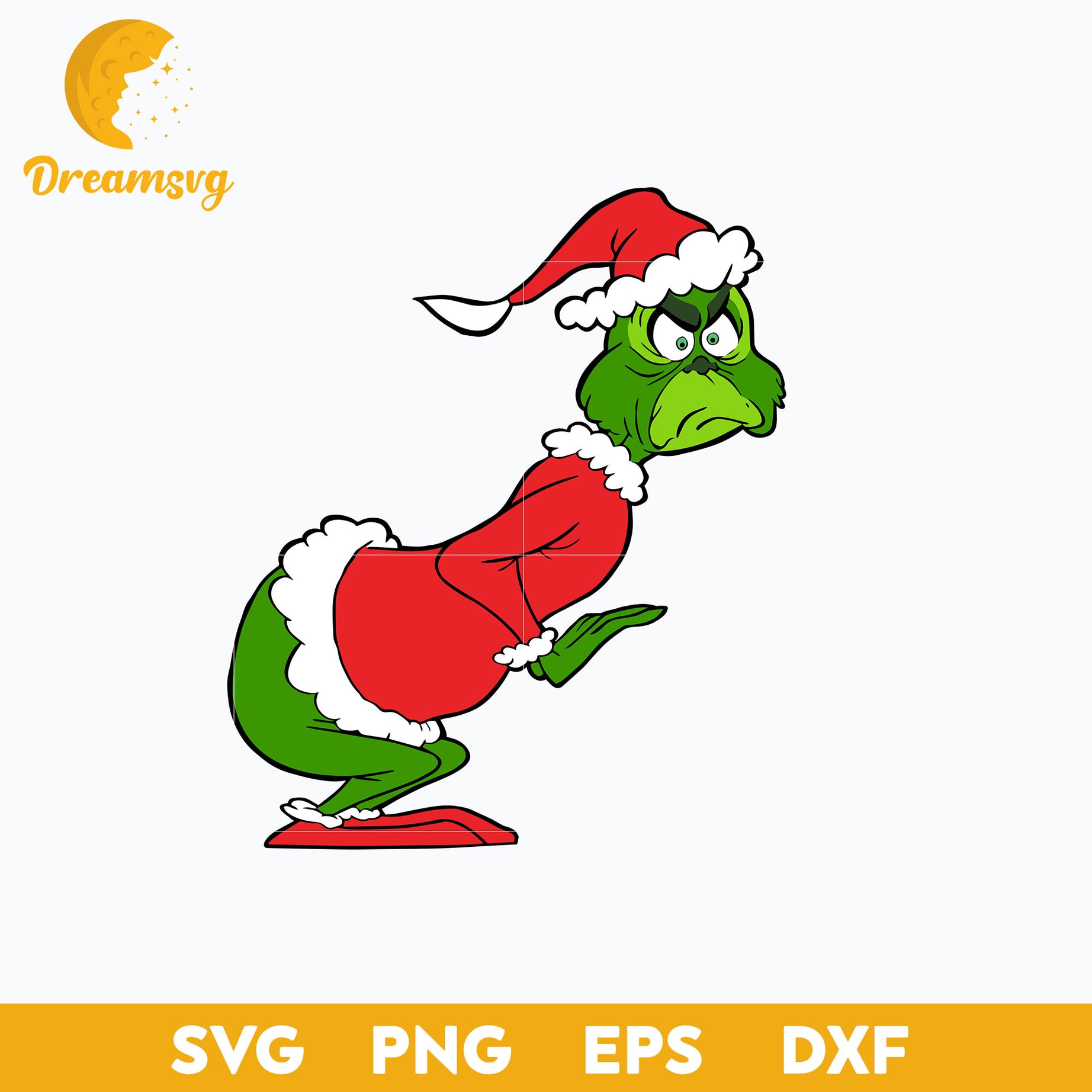 The Green Grinch Christmas SVG, Christmas SVG, PNG DXF EPS Digital File.
