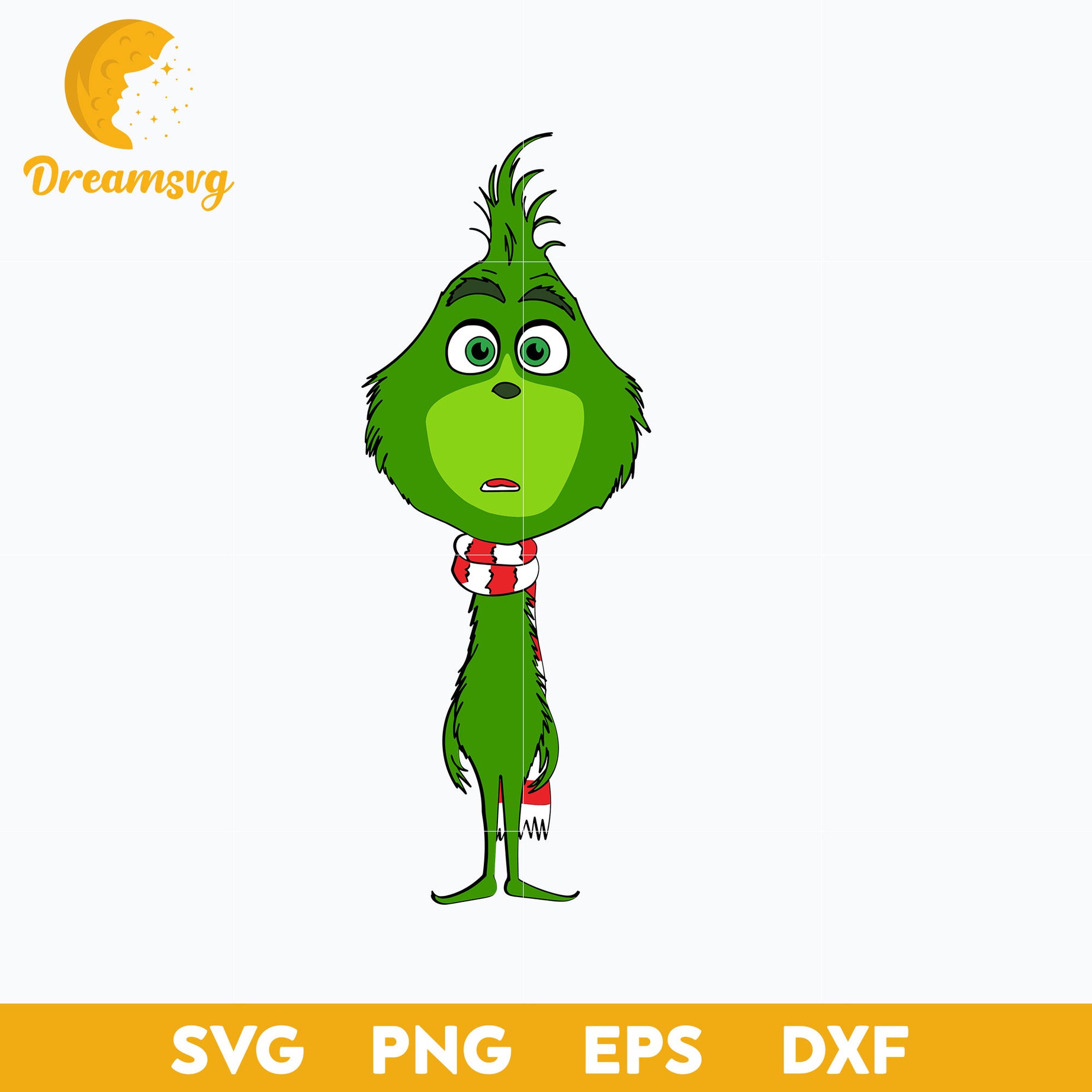 The Green Grinch SVG, Christmas SVG, PNG DXF EPS Digital File.