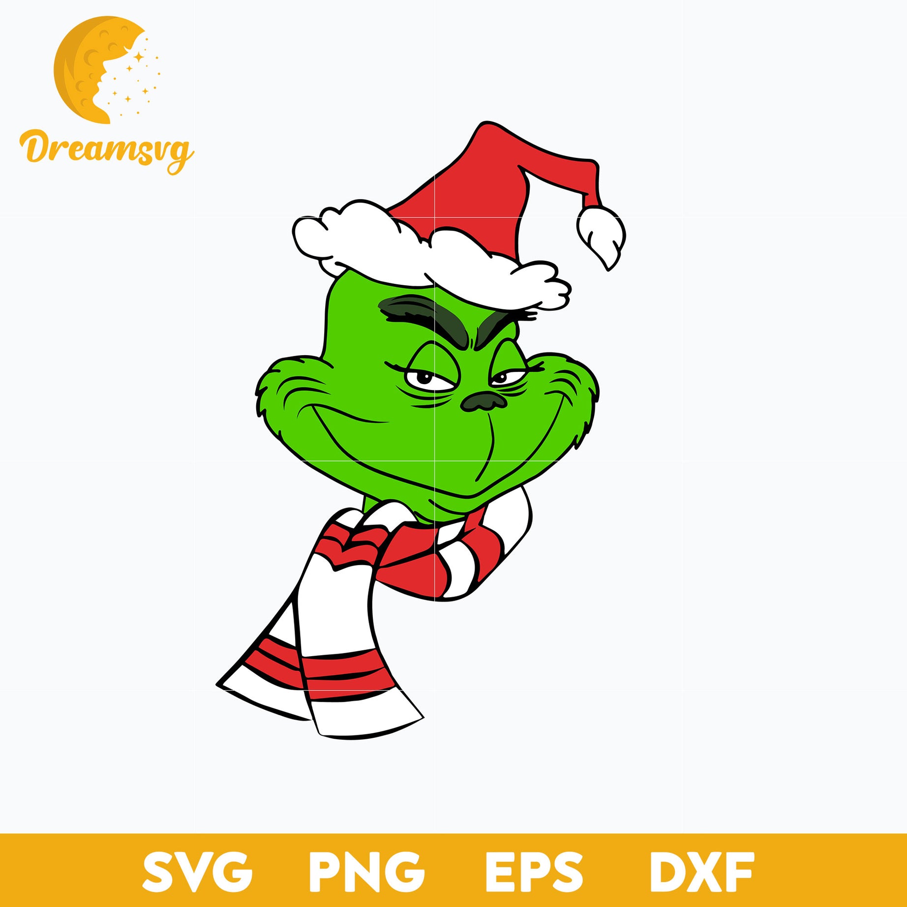 The Grinch Santa Christmas SVG, Christmas SVG, PNG DXF EPS Digital File.