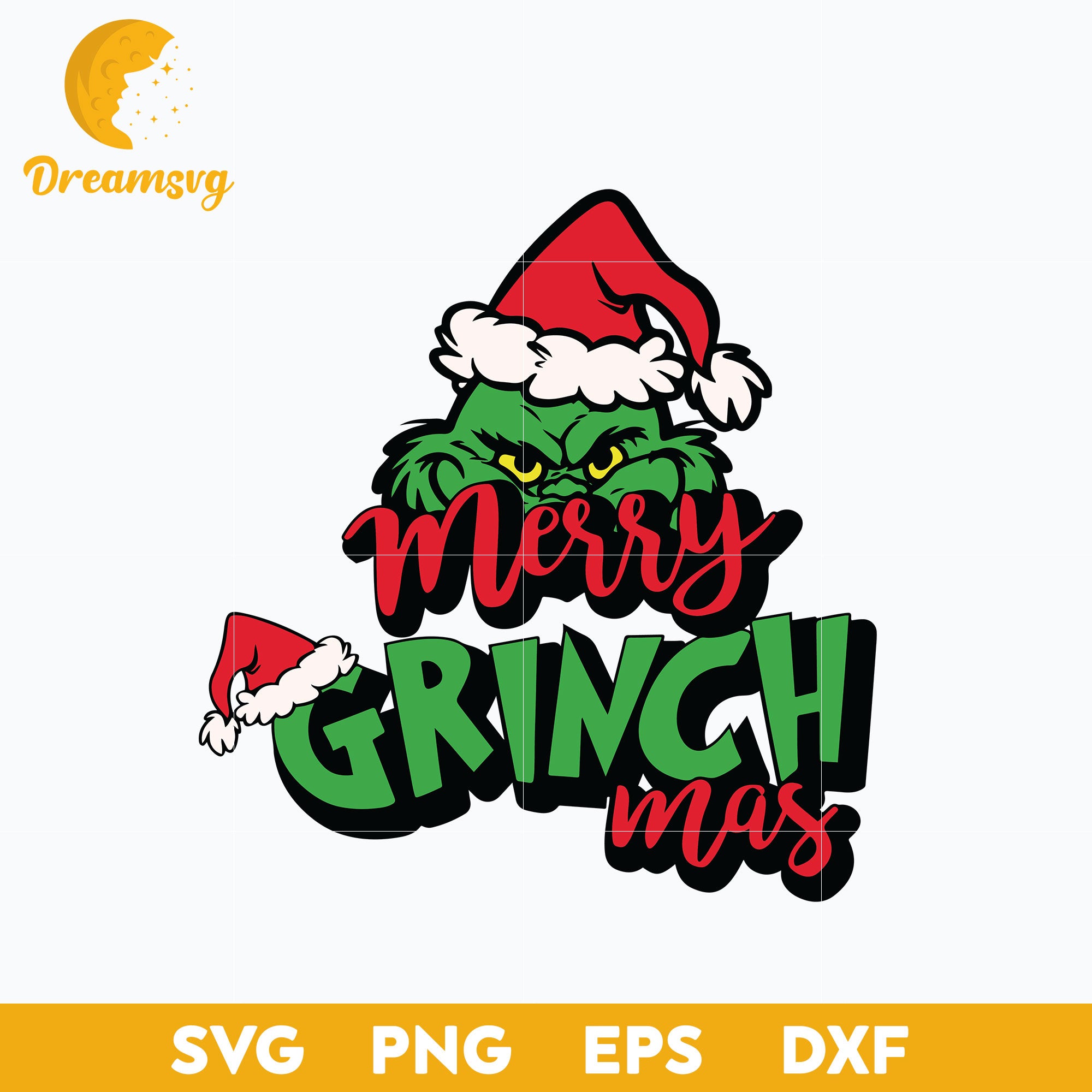 Grinchmas Merry Christmas SVG, Grinch Christmas SVG File