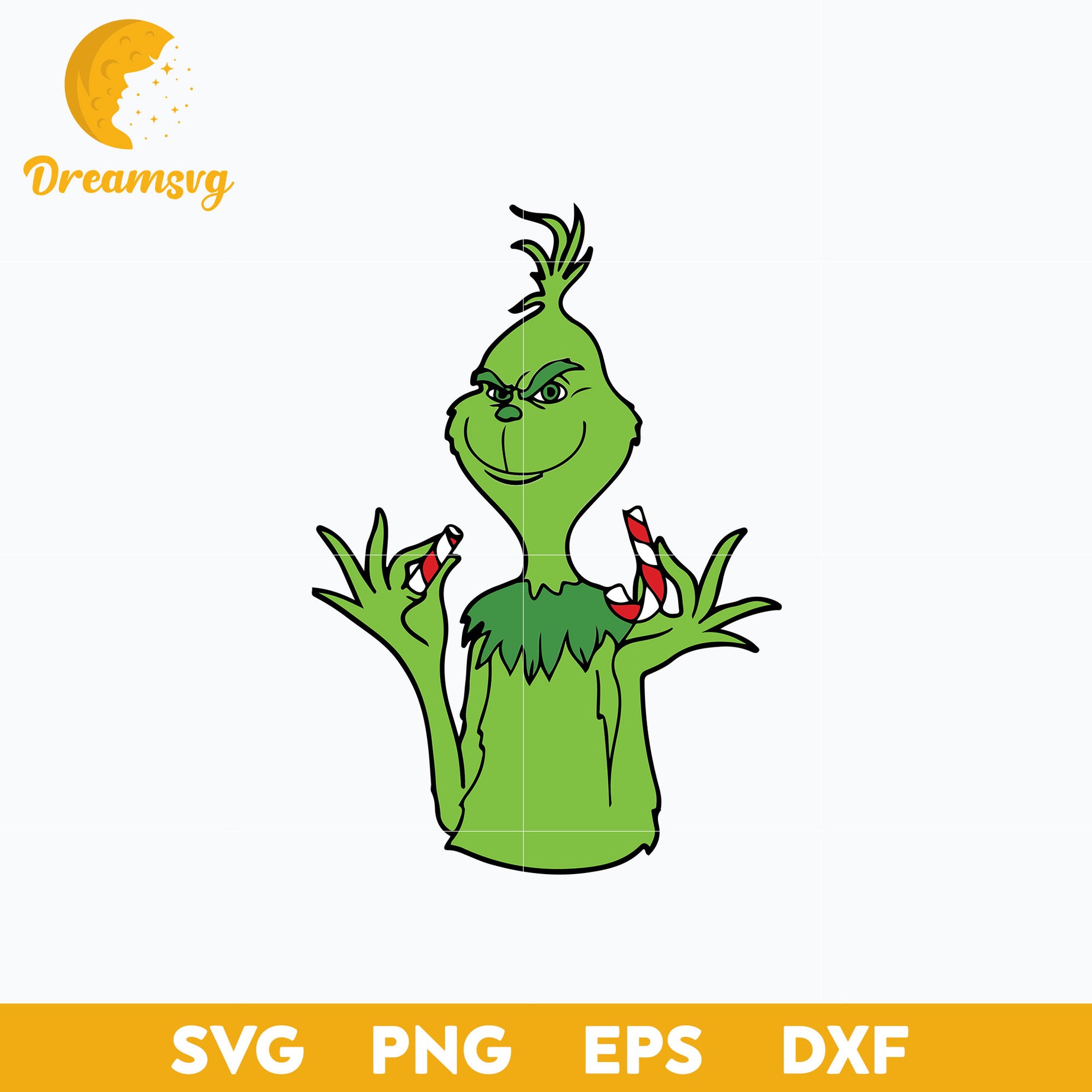 The Grinch Christmas Cane SVG, Grinch Christmas SVG Digital File.