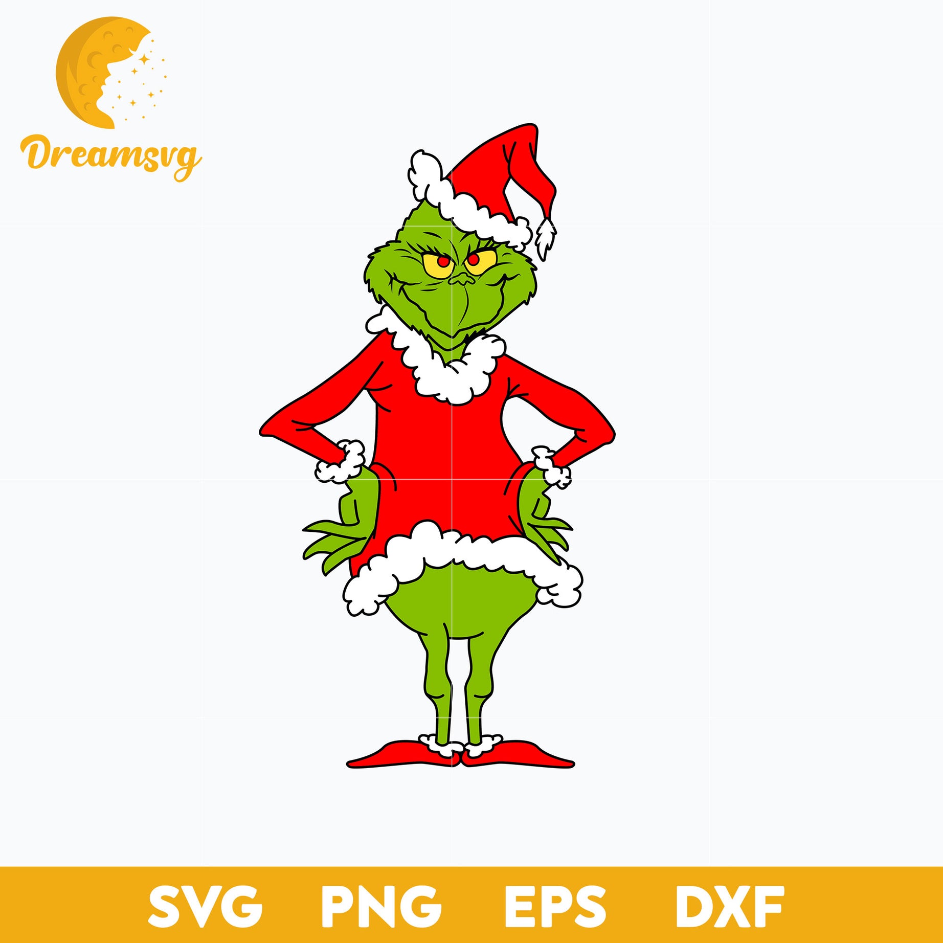 Grinch Santa Claus SVG, Christmas SVG, PNG DXF EPS Digital File.