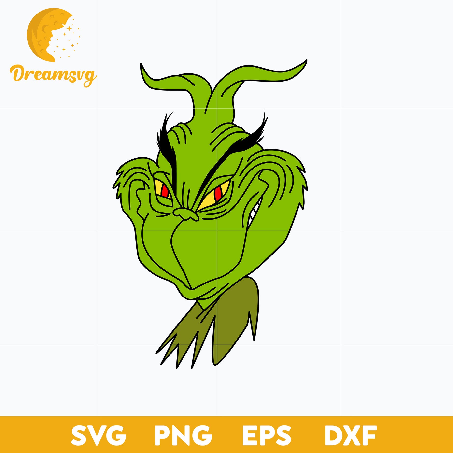 The Grinch SVG, Christmas SVG, PNG DXF EPS Digital File.