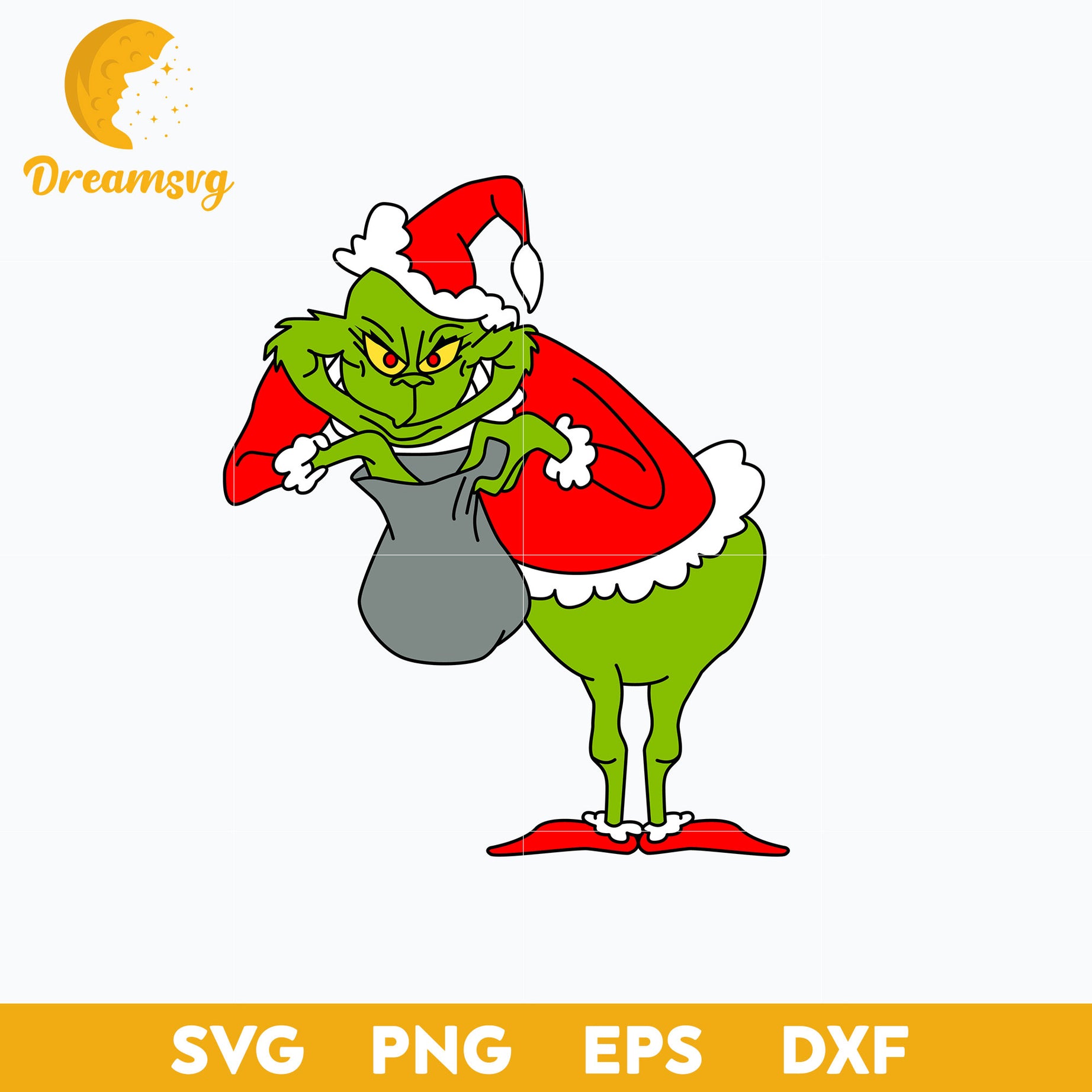The Grinch Merry Christmas SVG, Christmas SVG, PNG DXF EPS Digital File.