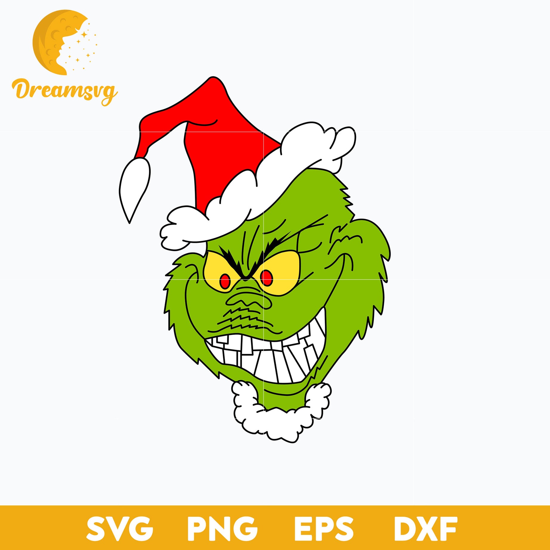 Merry  The Grinch SVG, Christmas SVG, PNG DXF EPS Digital File.