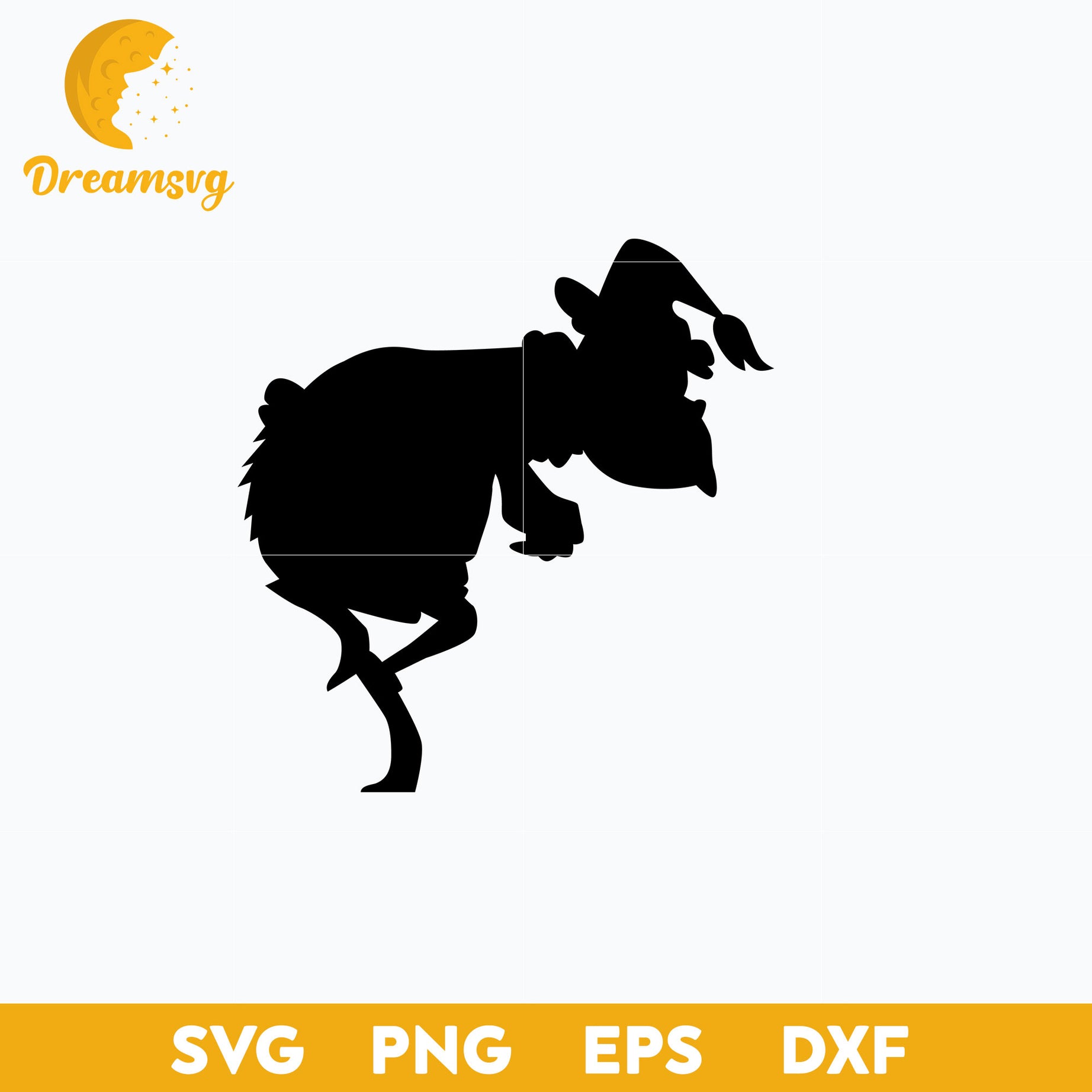 The Grinch Large Silhouette Wall Cutouts Black SVG, Christmas SVG, PNG DXF EPS Digital File.