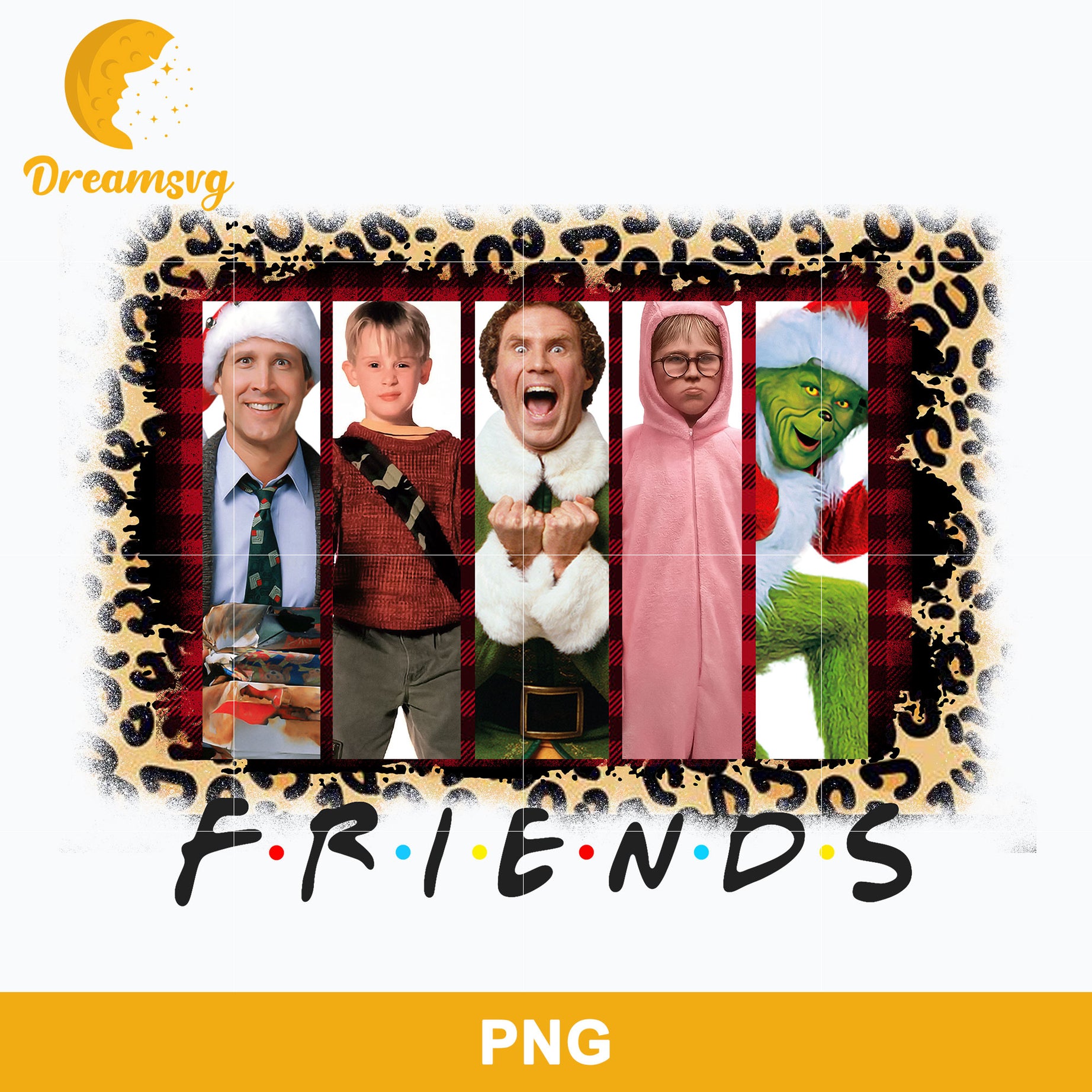Christmas Movie Friends PNG, Friends Christmas PNG, Christmas PNG Digital File.