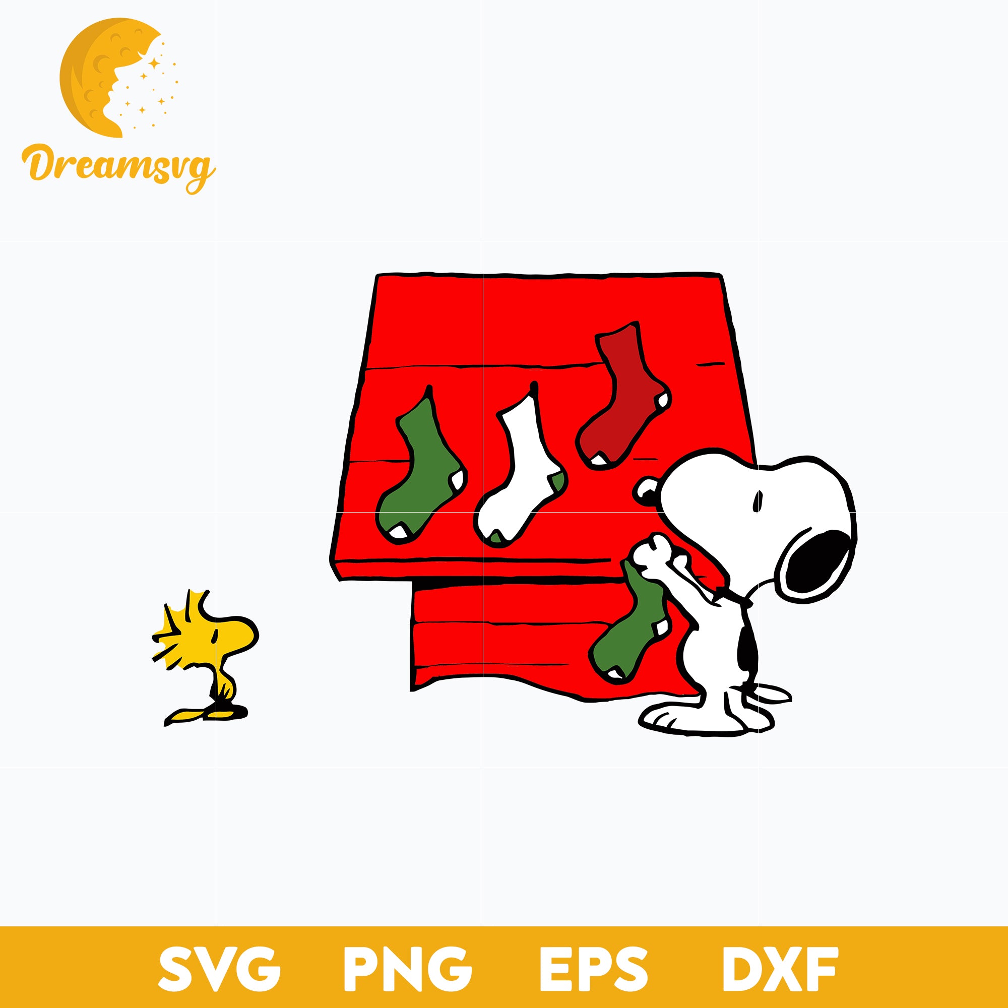 Snoopy Peanuts Christmas SVG, Christmas SVG, PNG DXF EPS Digital File.