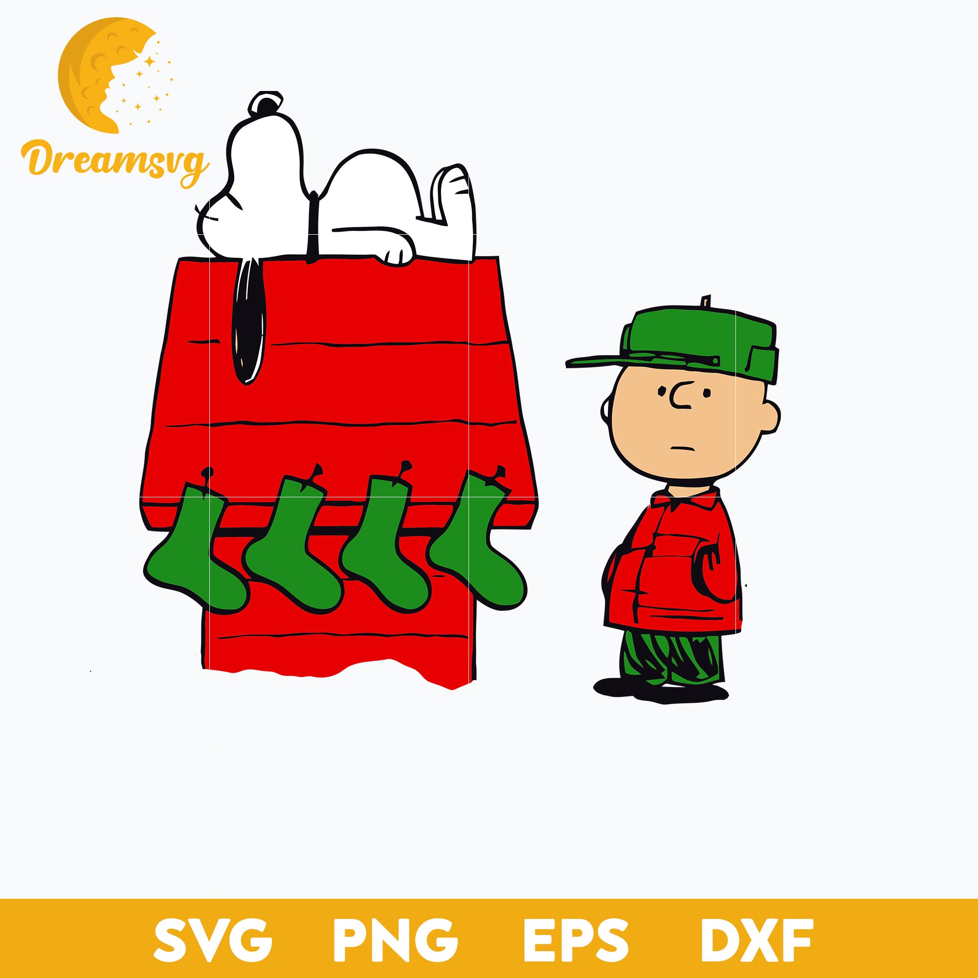 Charlie Brown Snoopy Peanuts Christmas SVG, Christmas SVG, PNG DXF EPS Digital File.