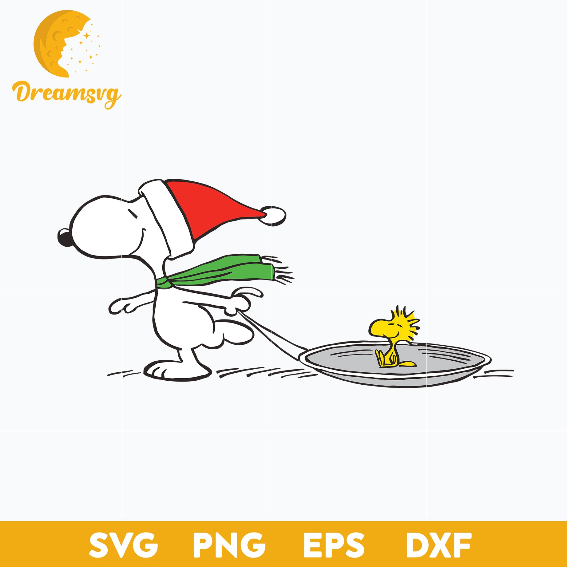 Snoopy Christmas SVG, Snoopy Xmas SVG, Christmas SVG, PNG DXF EPS Digital File.