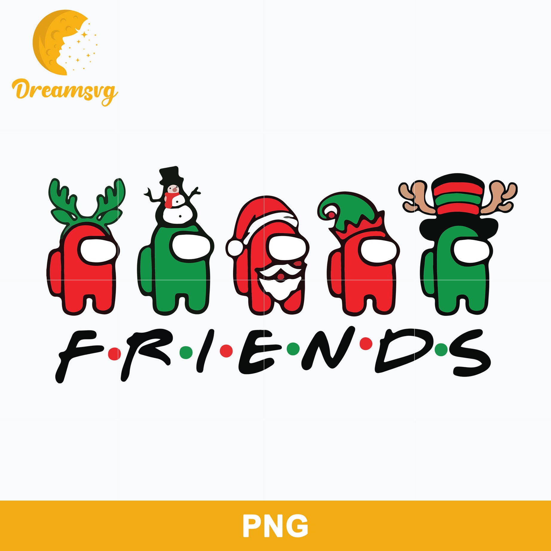 Among Us Friends PNG