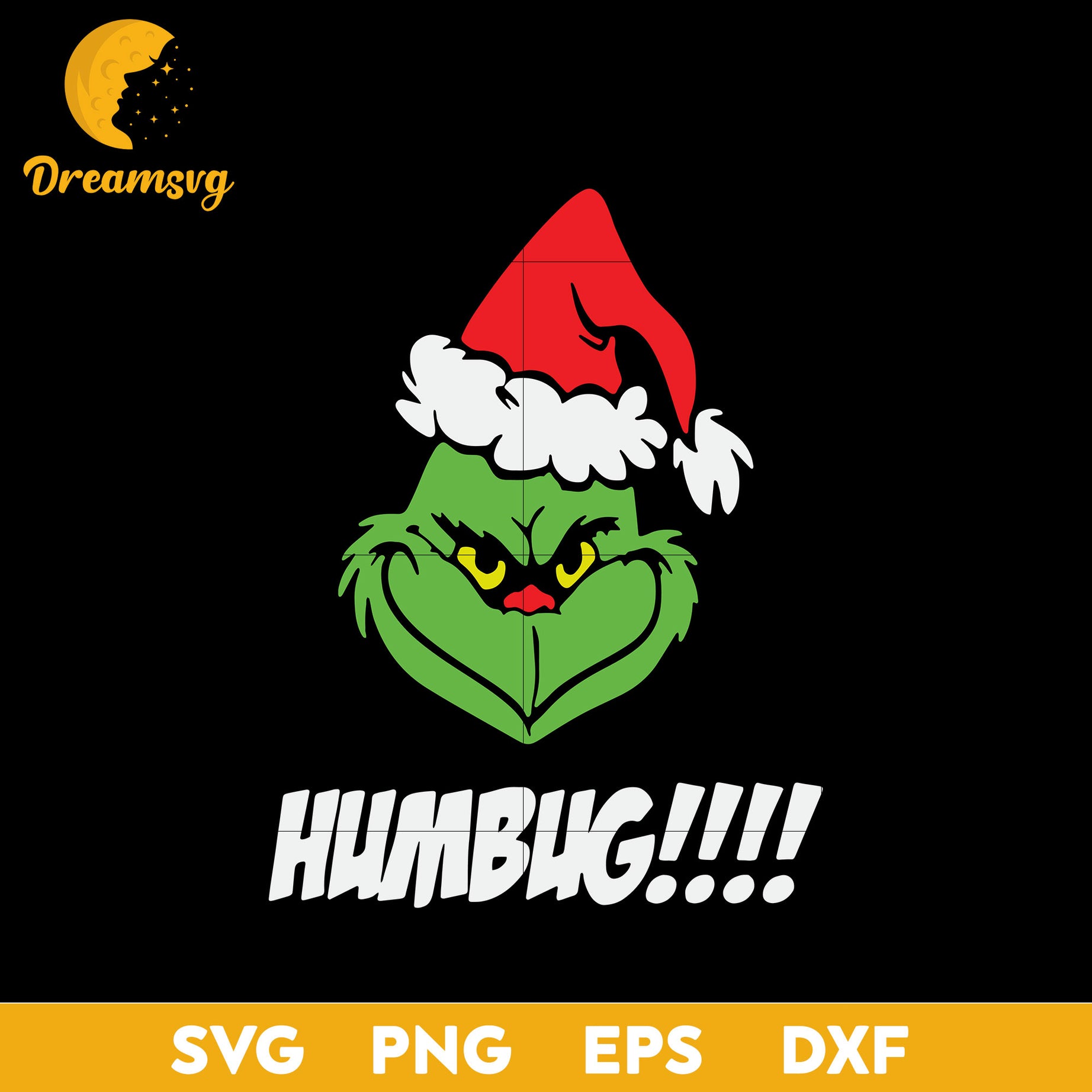 Grinch Humbug Christmas SVG, Christmas SVG, PNG DXF EPS Digital File.