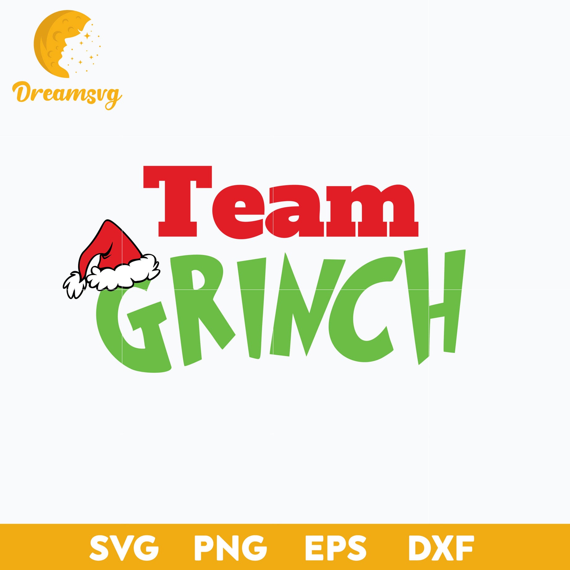 Team Grinch SVG, Christmas SVG, PNG DXF EPS Digital File.