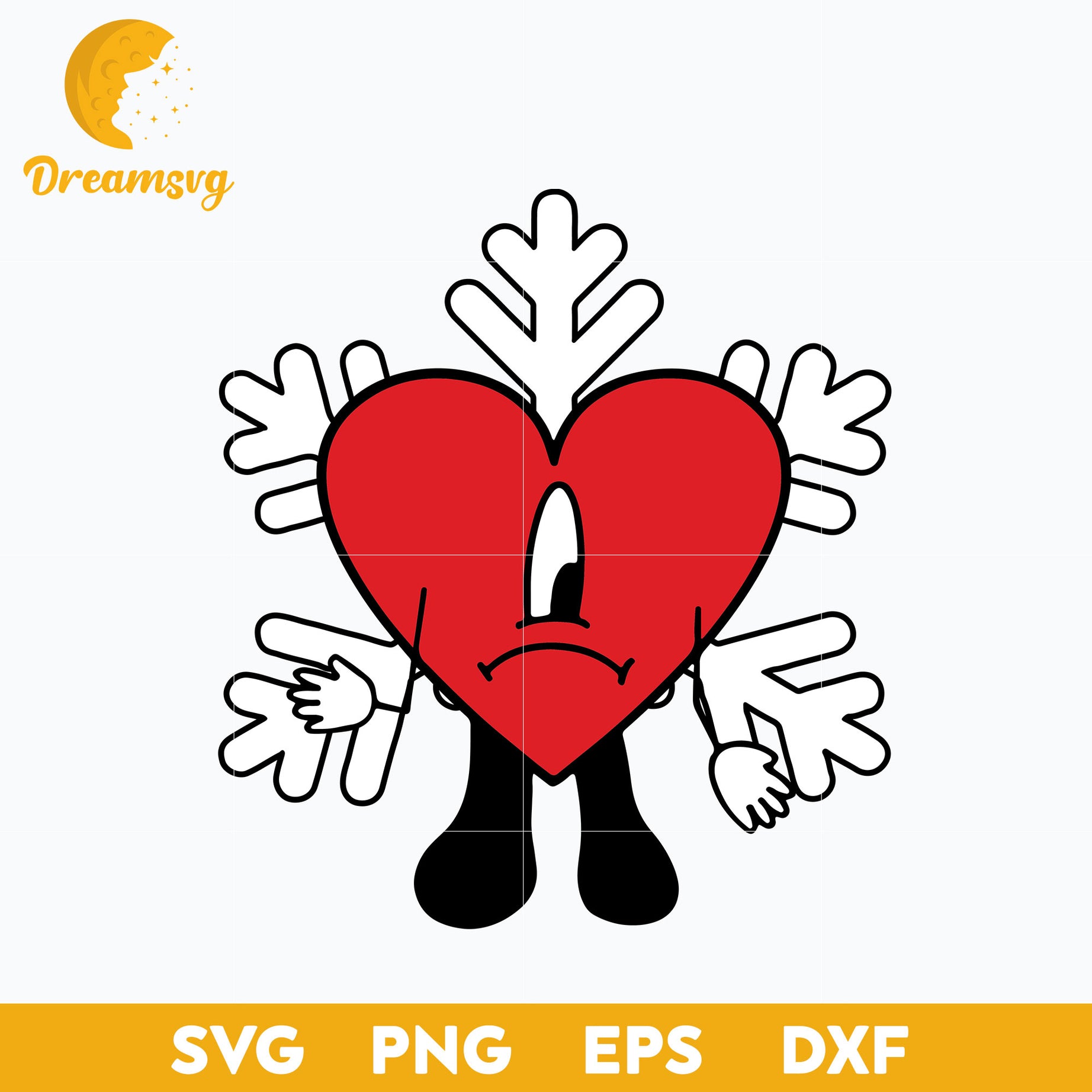 Bad Bunny Heart SVG