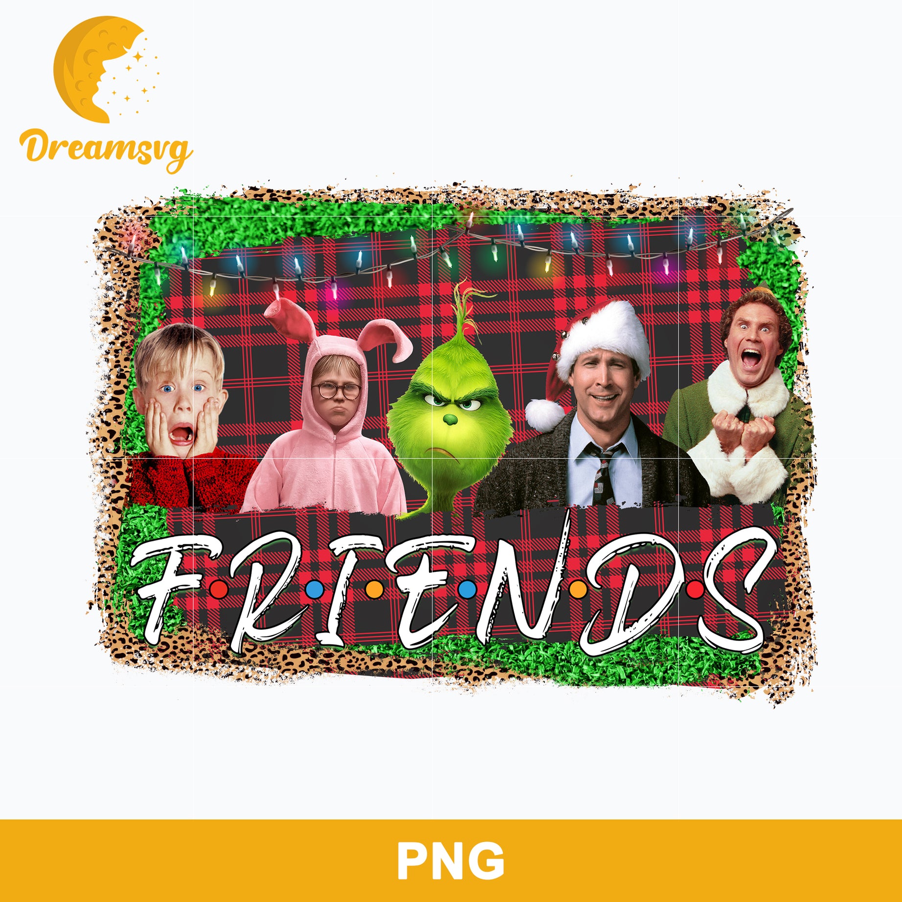 Friends Christmas PNG, Characters Christmas PNG Digital File.