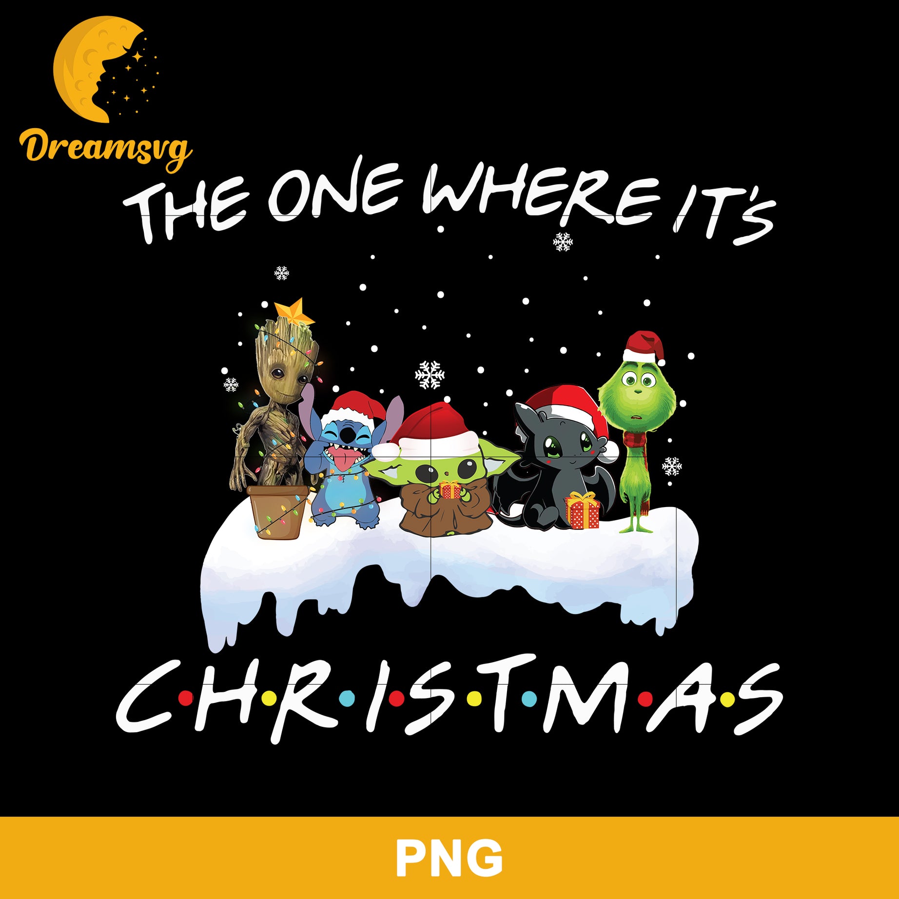 The One Where It's Christmas PNG, Christmas PNG File.