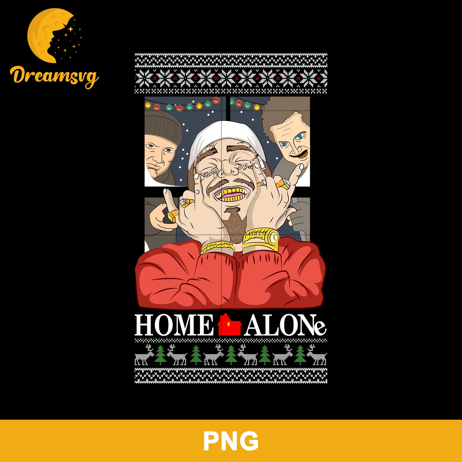 Home Alone PNG, Christmas PNG Digital File.