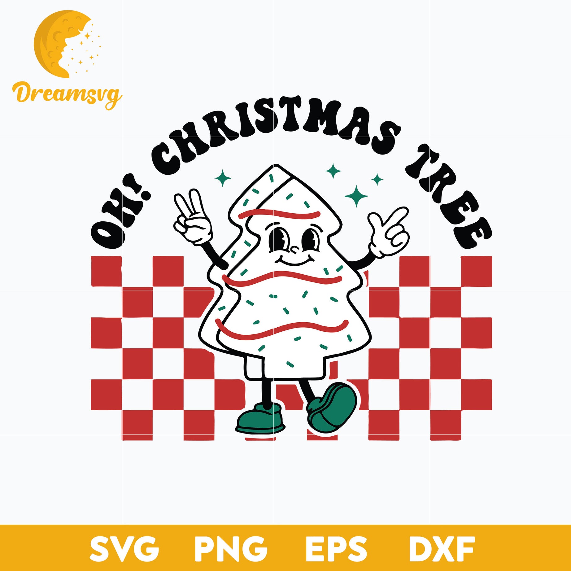 OH! Christmas Tree SVG, Christmas SVG PNG DXF EPS Digital File.
