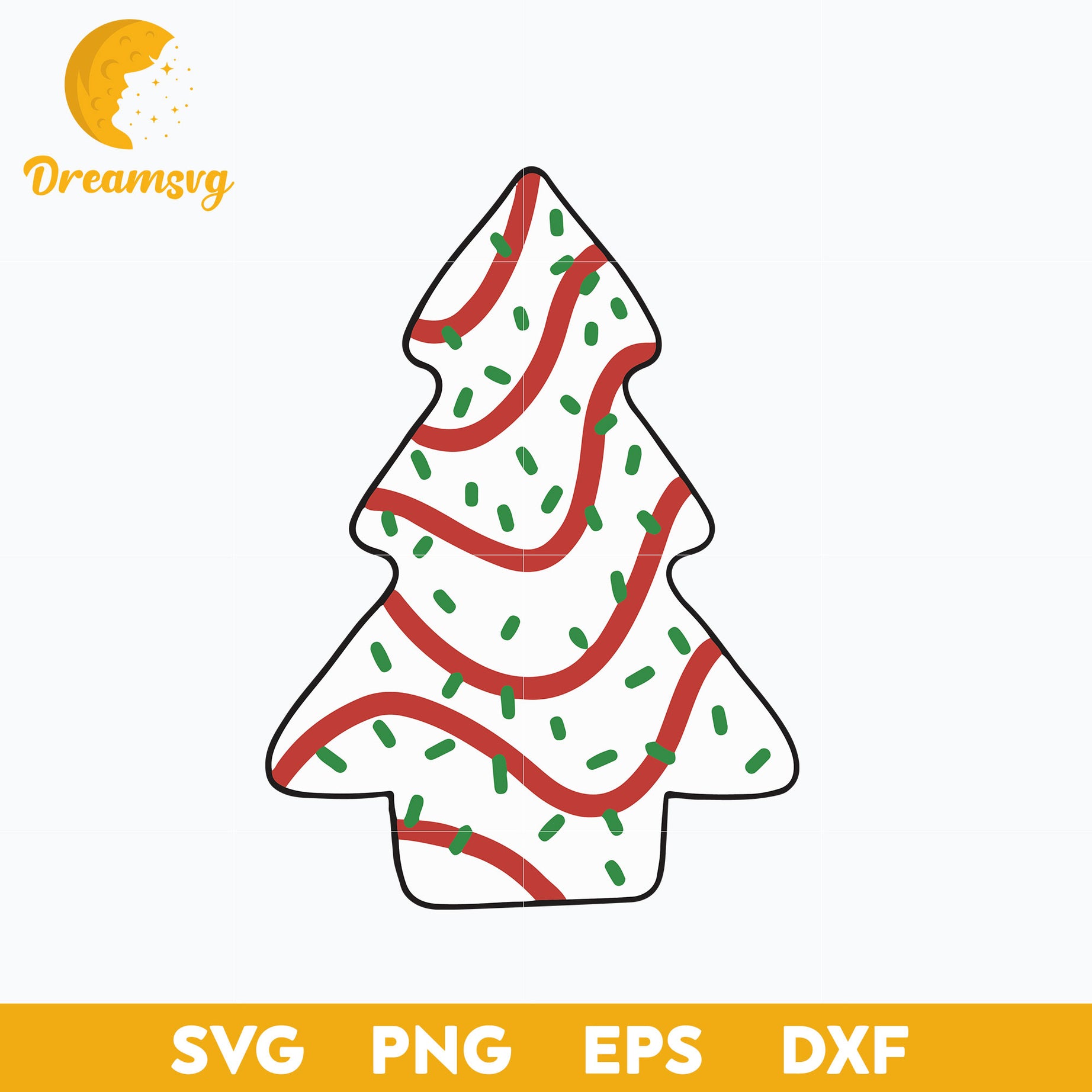 Christmas Tree Cake SVG, Christmas Tree SVG, Cake Christmas SVG.