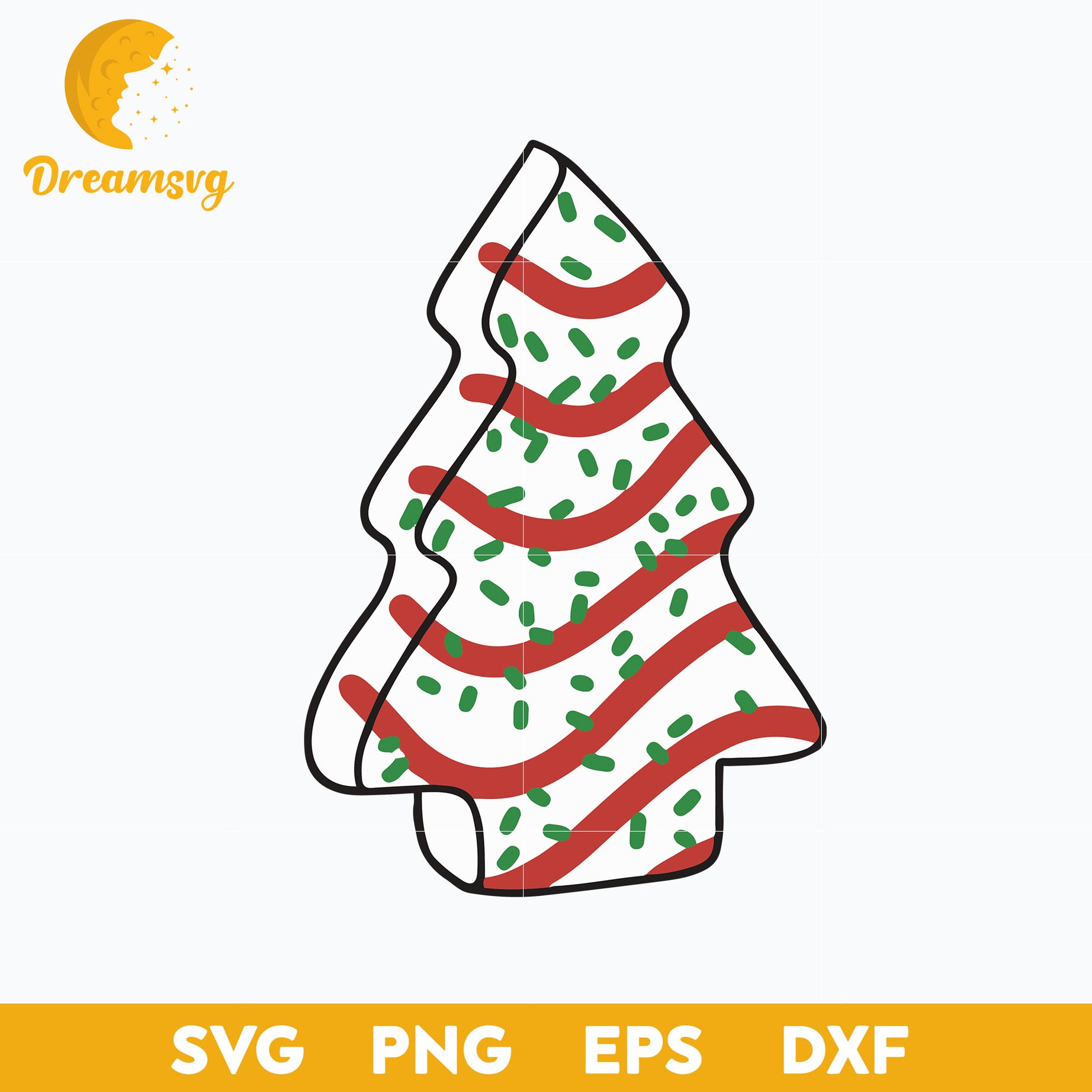 Christmas Tree Cake SVG, Candy Christmas SVG, Christmas SVG
