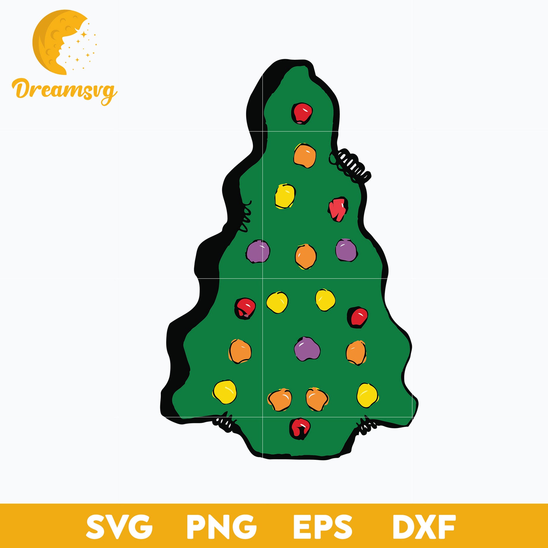 Christmas Tree SVG, Merry Christmas SVG PNG DXF EPS File
