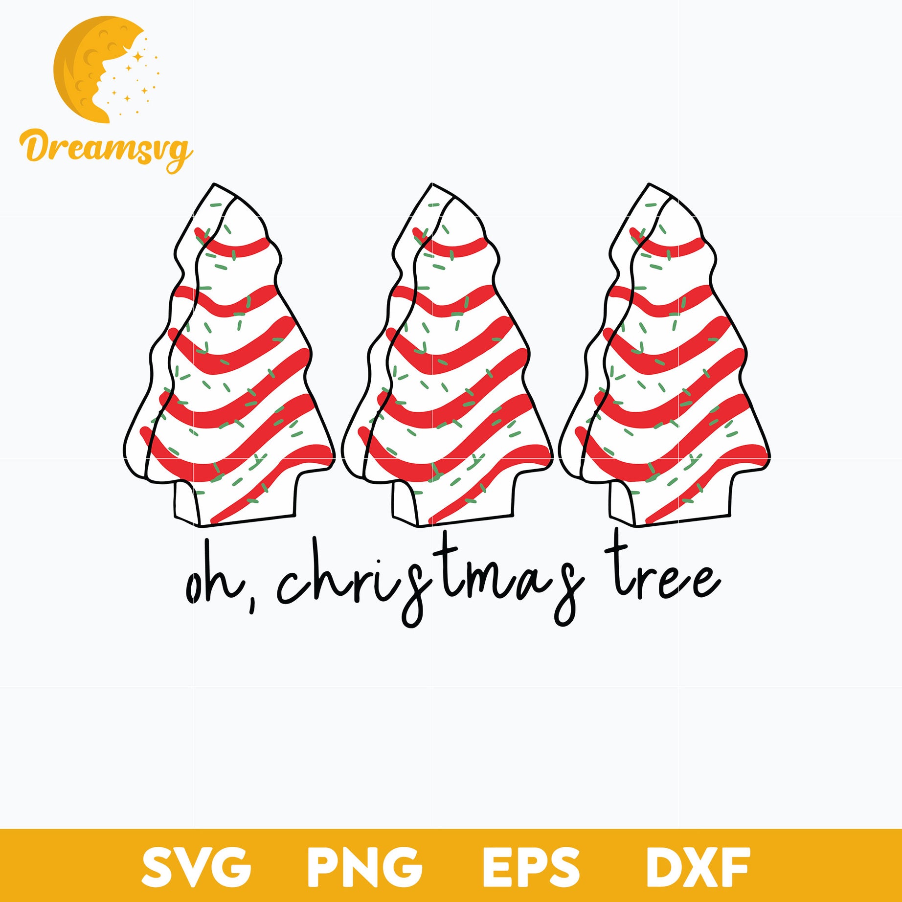 Oh, Christmas Tree Little Debbie SVG, Christmas SVG PNG DXF EPS Digital File.