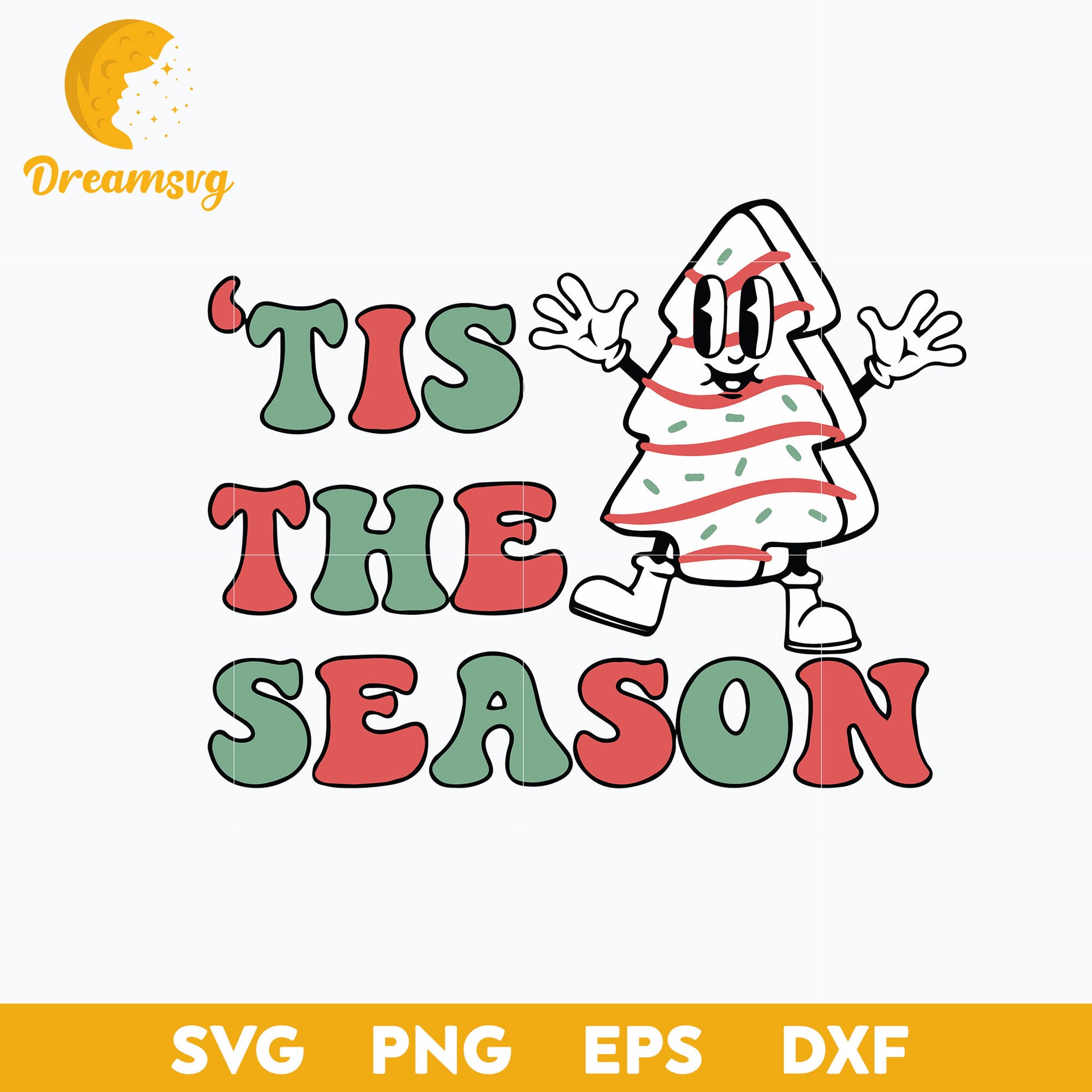 Christmas Tree Cake SVG, Little Debbie Tis The Season SVG, Christmas SVG.