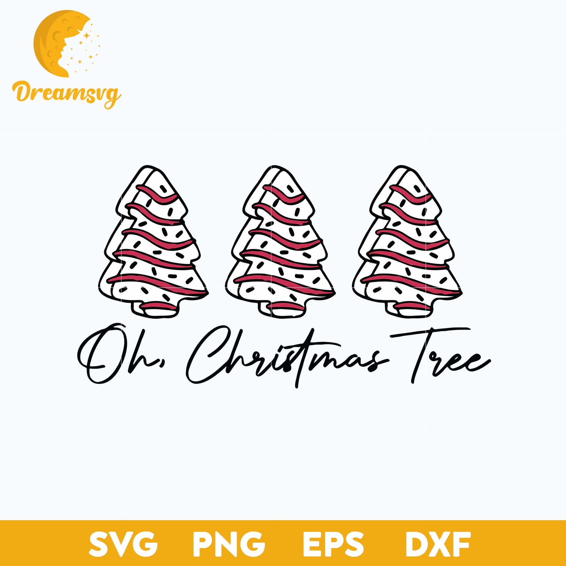 Oh Christmas Tree SVG, Christmas Tree Little Debbie SVG, Christmas SVG