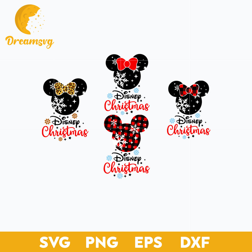 Mickey mouse Christmas SVG, Disney Christmas SVG PNG DXF EPS File.