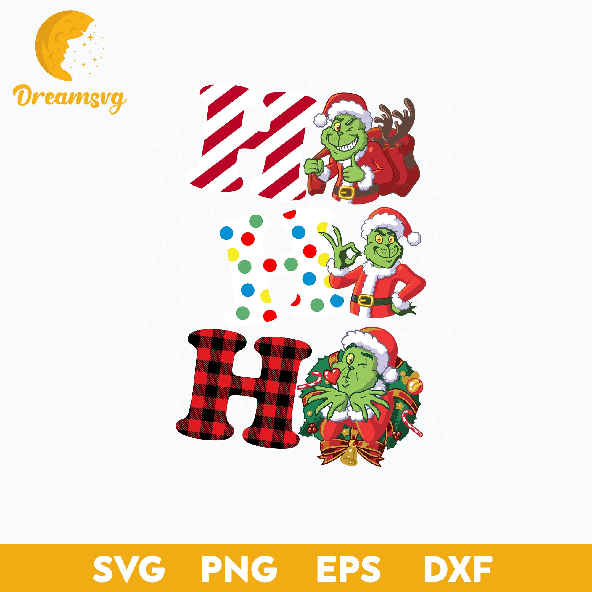 Ho Ho Ho Grinch Santa Claus Christmas SVG, Christmas SVG File.