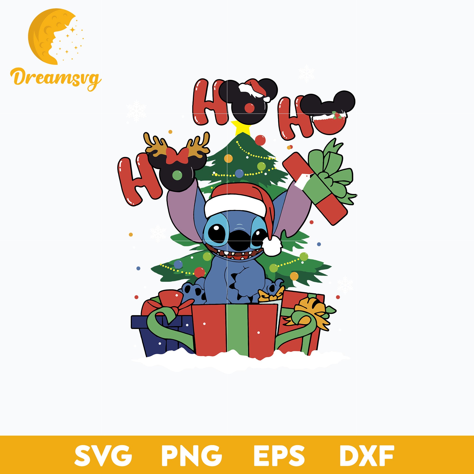 HO HO HO Stitch Christmas SVG, Disney Christmas SVG, Christmas SVG.