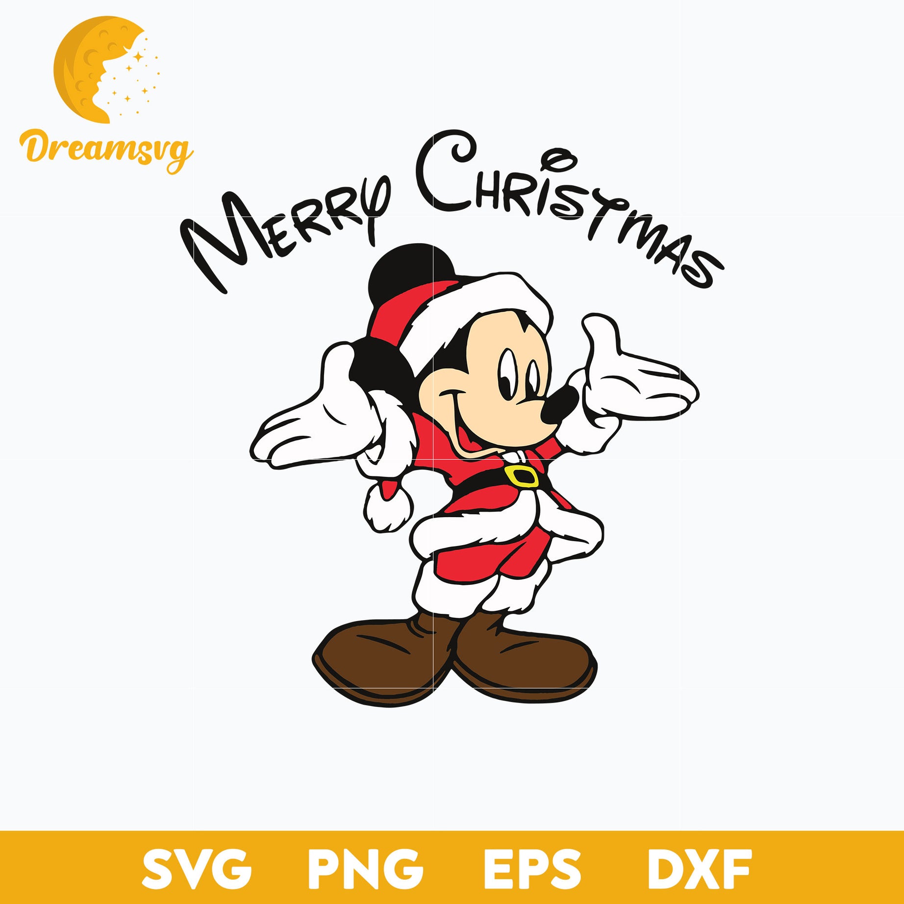 Disney Mickey Mouse Christmas SVG, Christmas SVG PNG DXF EPS.