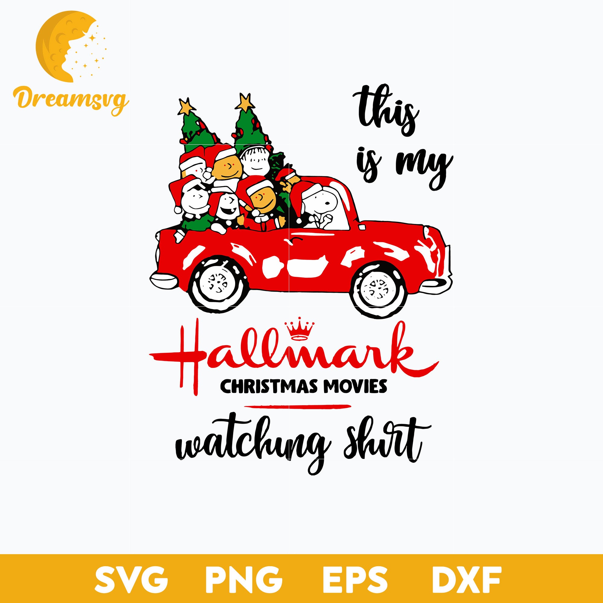 This Is My Hallmark Christmas Movies Watching Shirt SVG, Snoopy Christmas SVG.