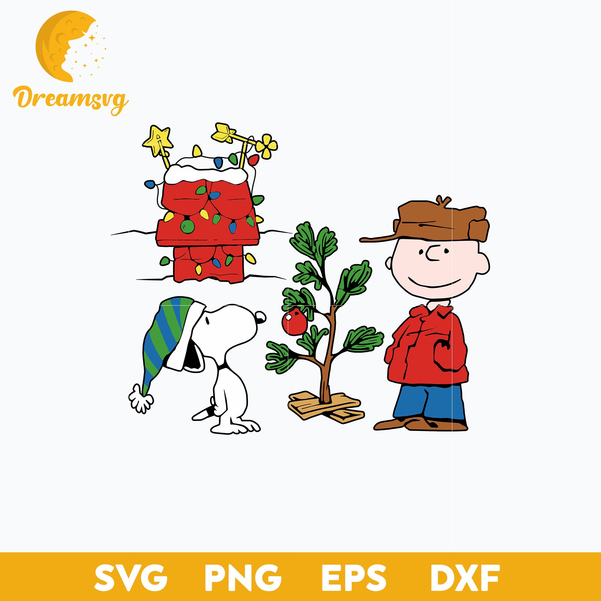 Snoopy Merry Christmas SVG, Charlie Brown Christmas SVG, Christmas SVG.
