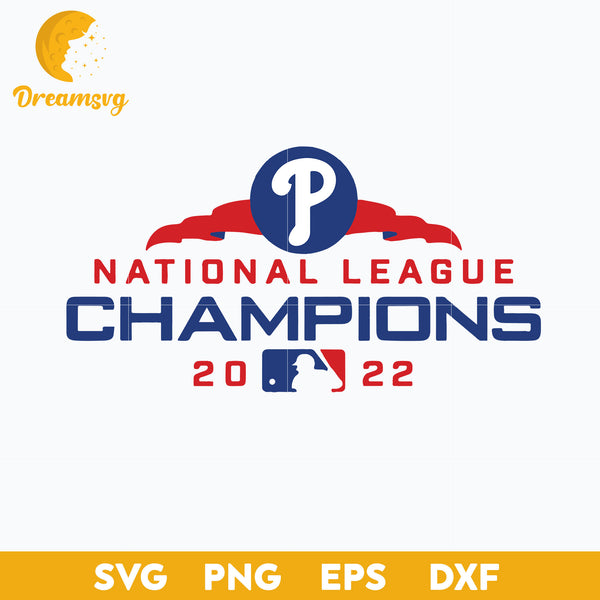 National League Champions 2022 SVG, Phillies SVG, MLB SVG File.